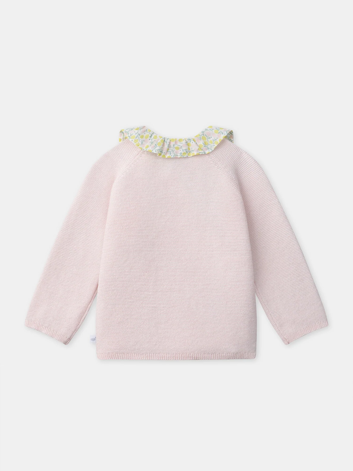 Ensemble pull rose + legging fleuri + bandeau fleuri Naissance Fille - Image 11