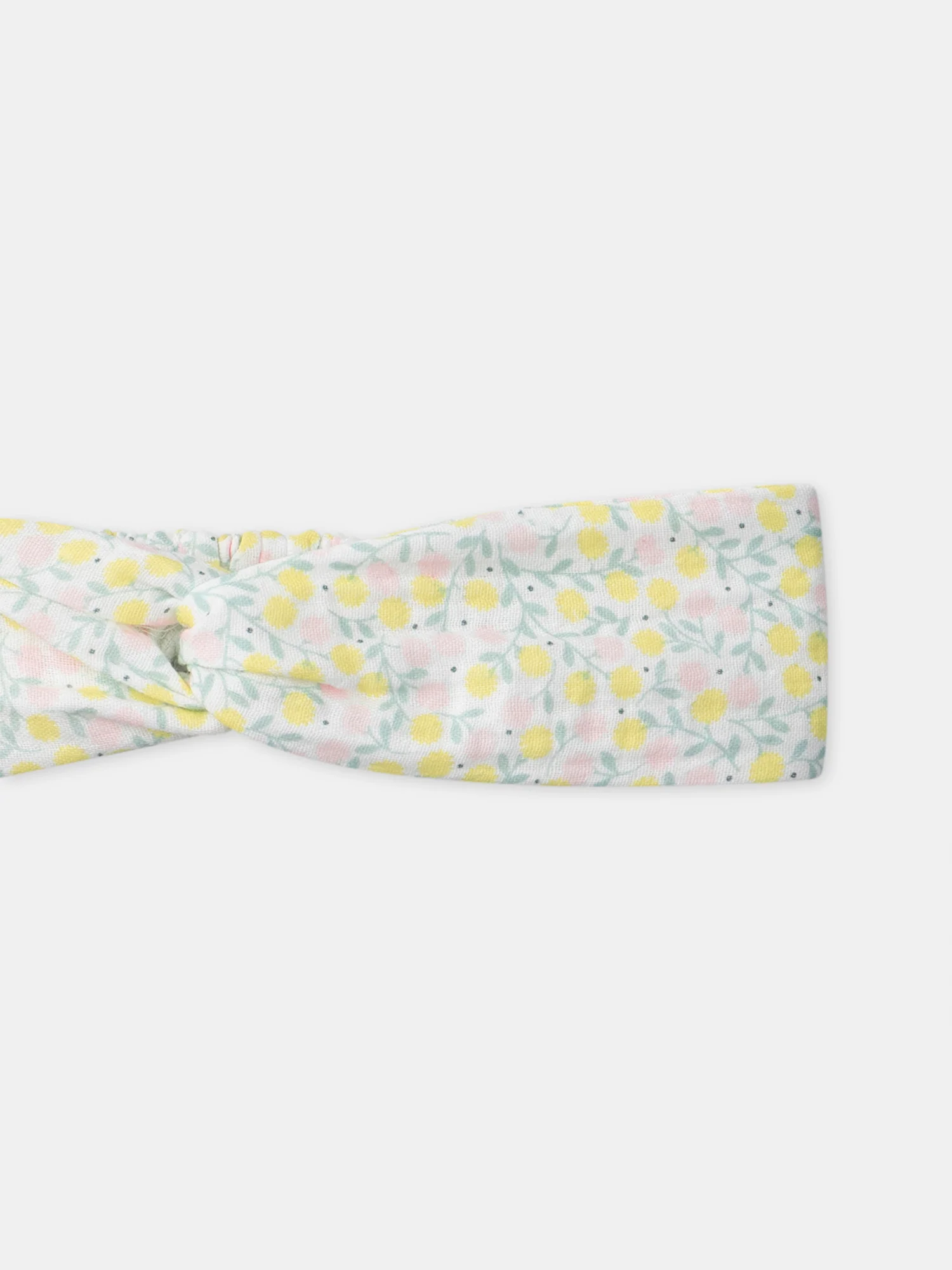 Ensemble pull rose + legging fleuri + bandeau fleuri Naissance Fille - Image 6