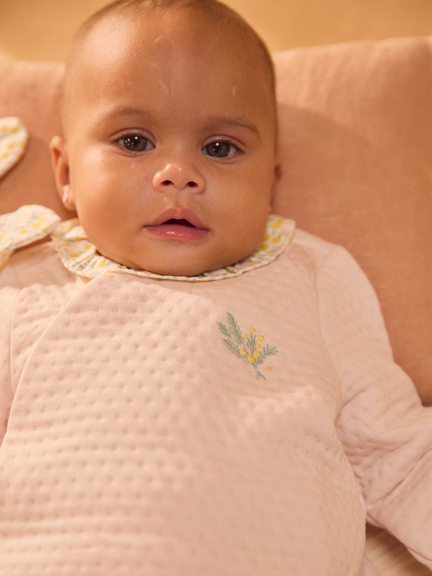 Ensemble haut + pantalon rose + doudou Naissance Fille - Image 3
