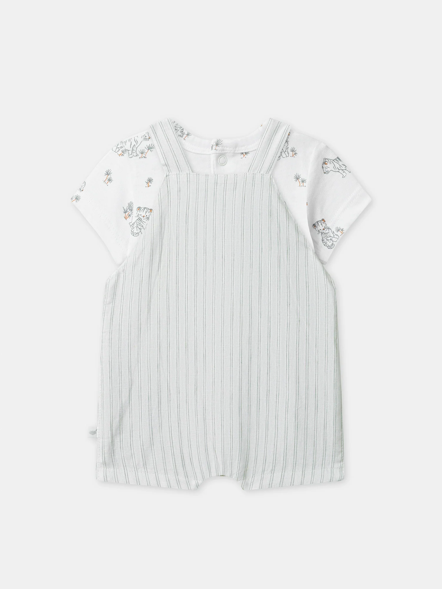 Ensemble salopette + body imprimé tigres Naissance Garçon - Image 14