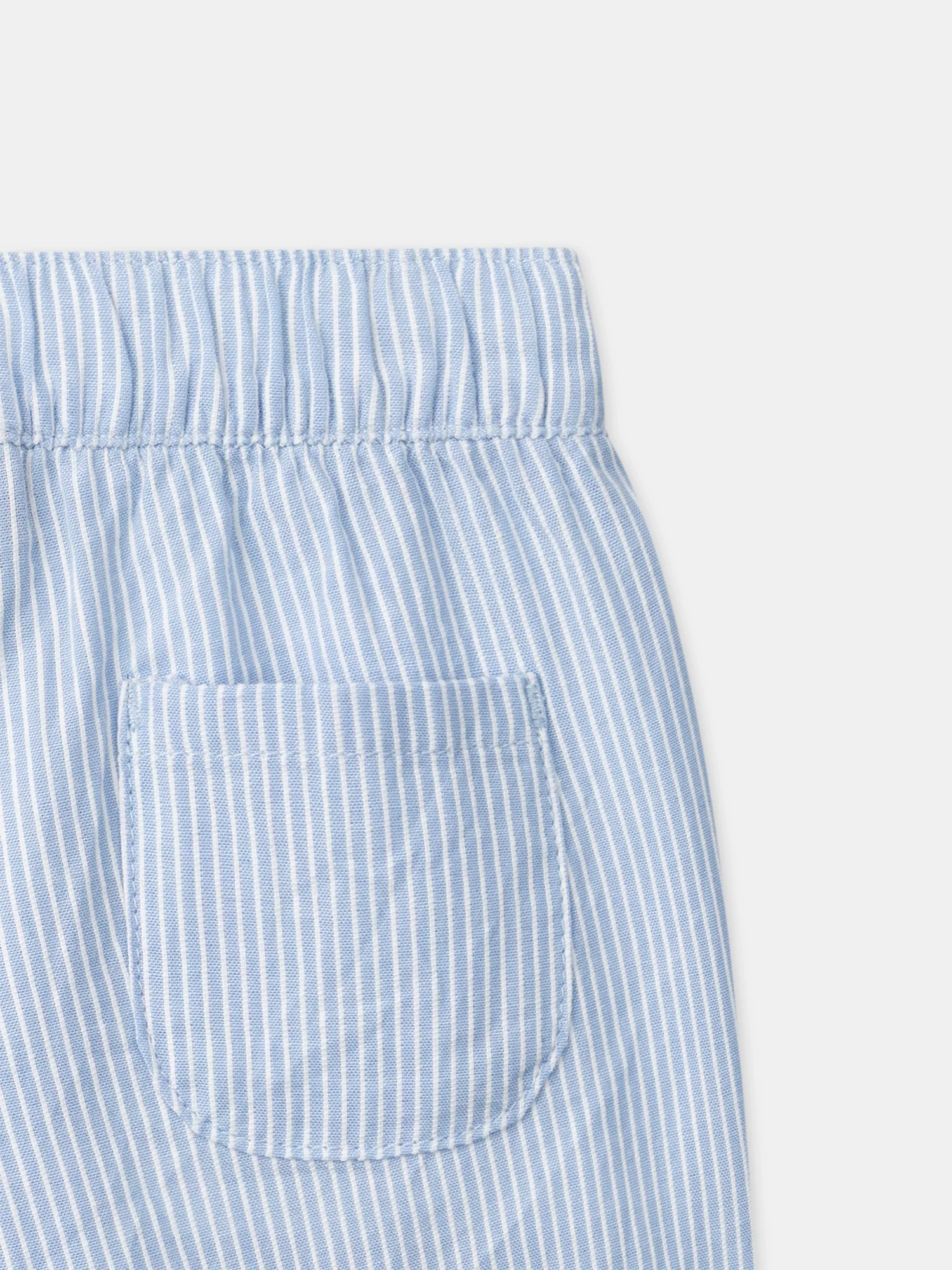 Ensemble top et short à rayures bleu ciel Bébé Garçon - Image 11