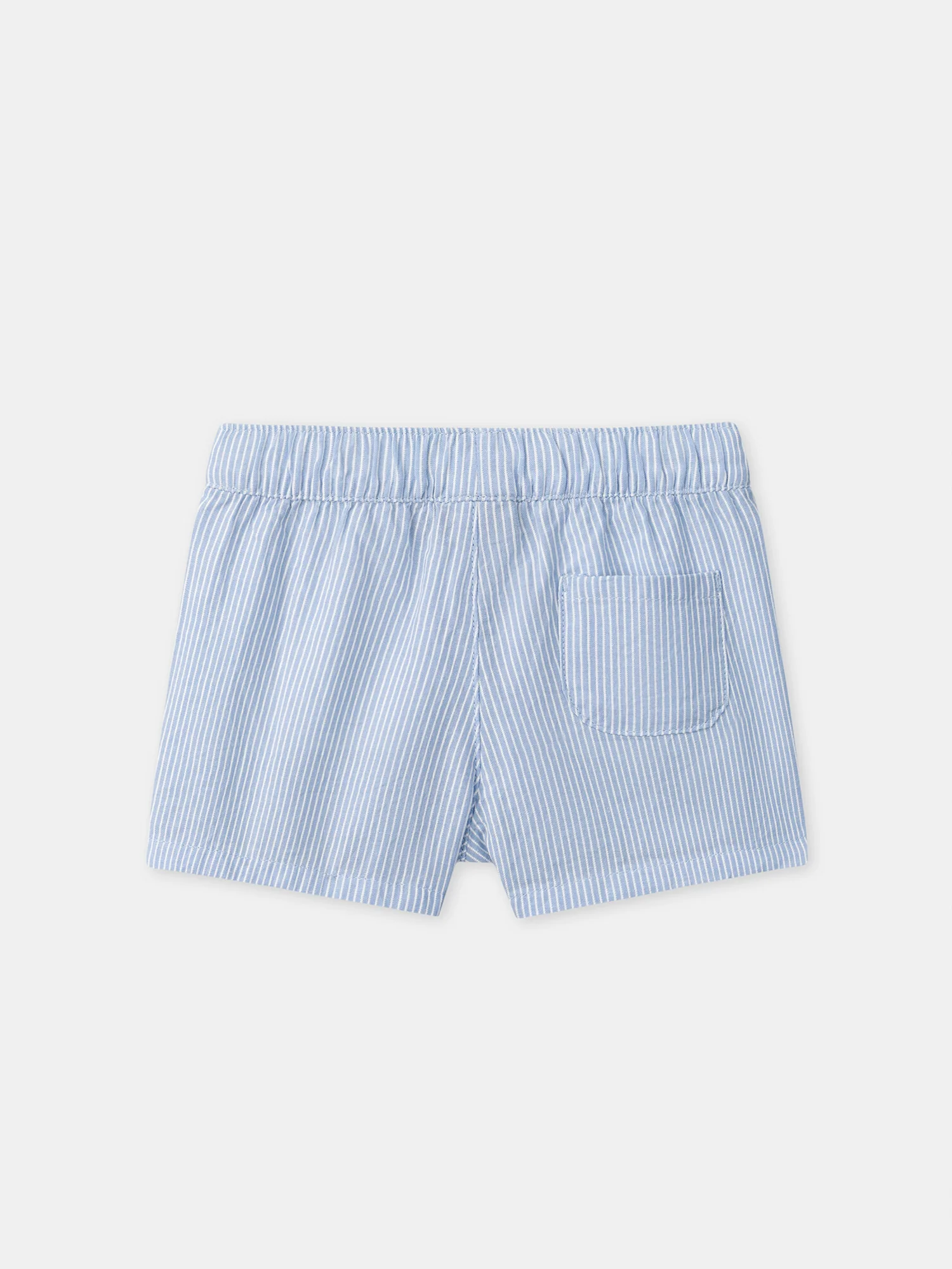 Ensemble top et short à rayures bleu ciel Bébé Garçon - Image 12