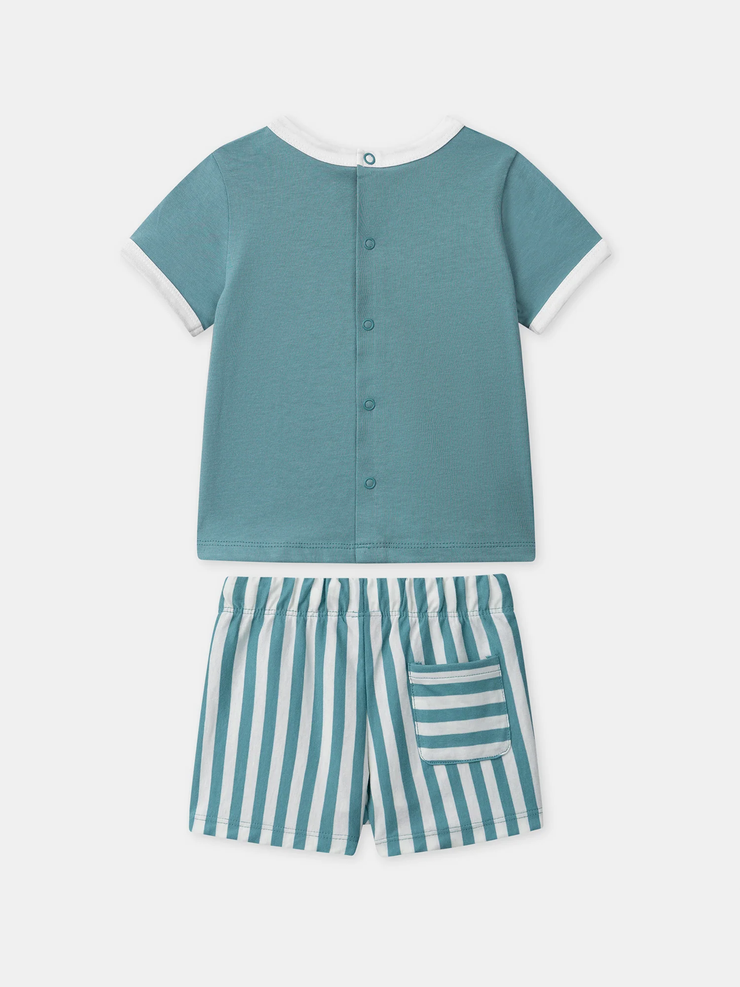 Ensemble tshirt et short rayé - Image 10