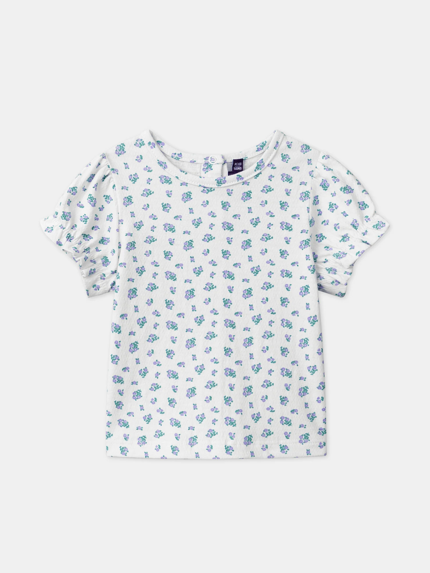 Ensemble tshirt imprimé fleuri, short et bandeau - Image 2