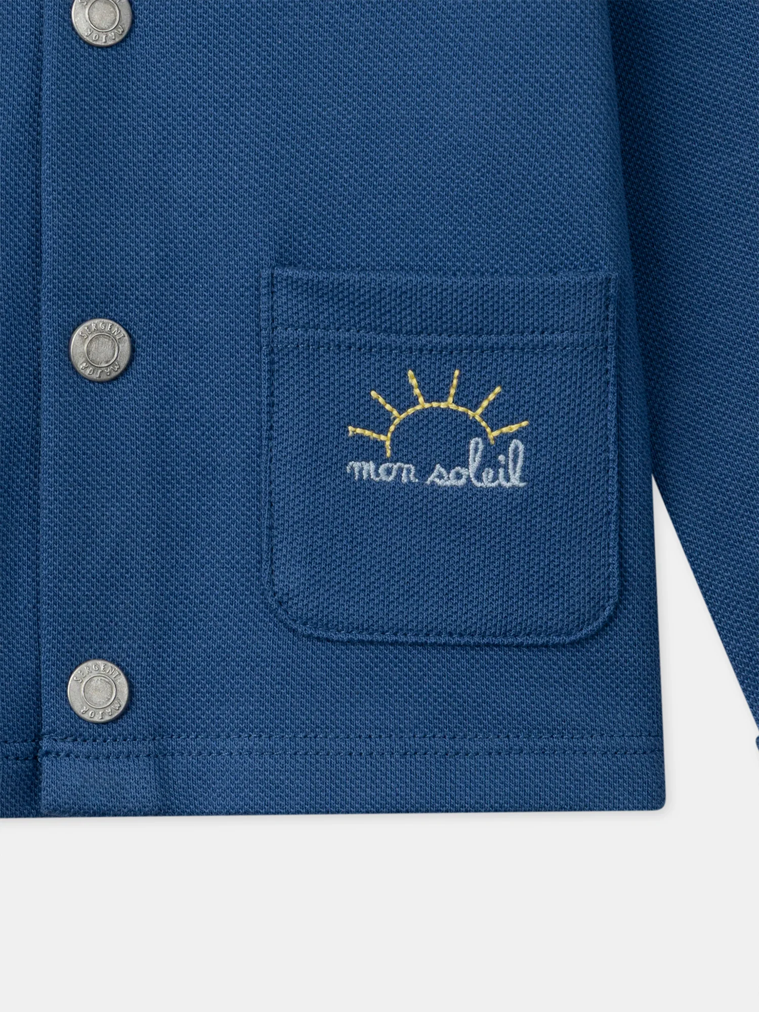 Gilet à capuche bleu foncé Bébé Garçon - Image 7