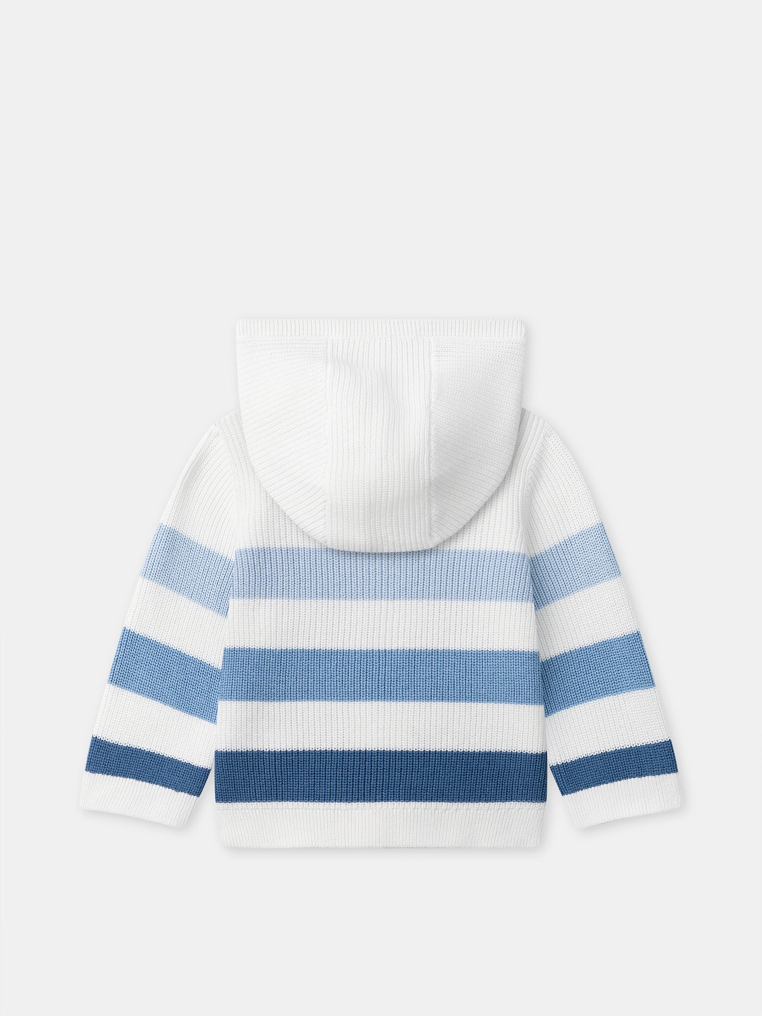 Gilet à capuche et rayures bleues Bébé Garçon - Image 6