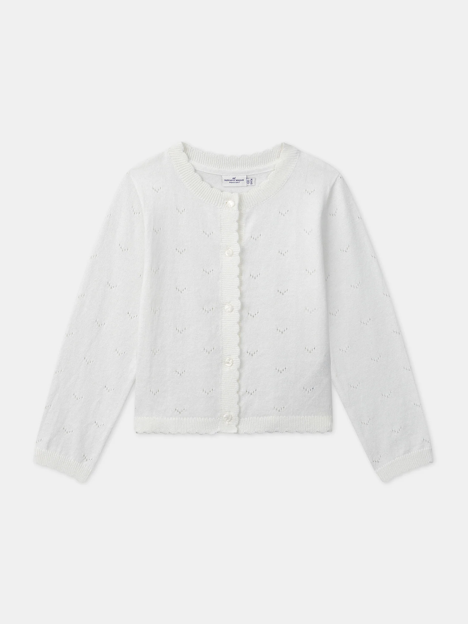 Gilet ajouré écru