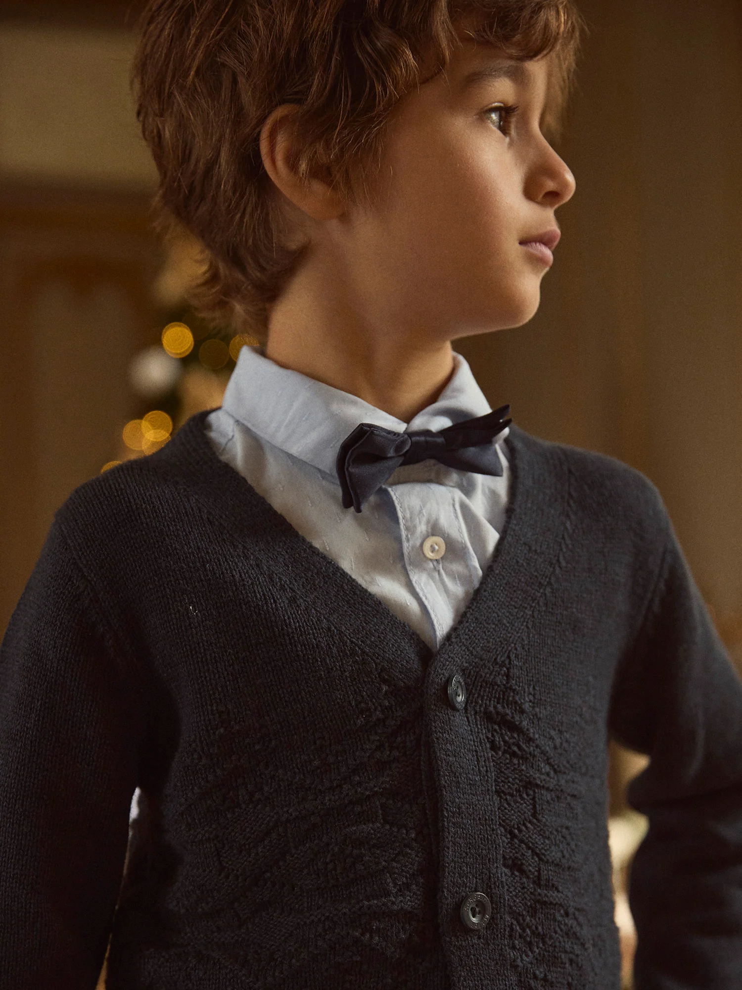 Gilet Noël bleu marine Garçon - Image 3