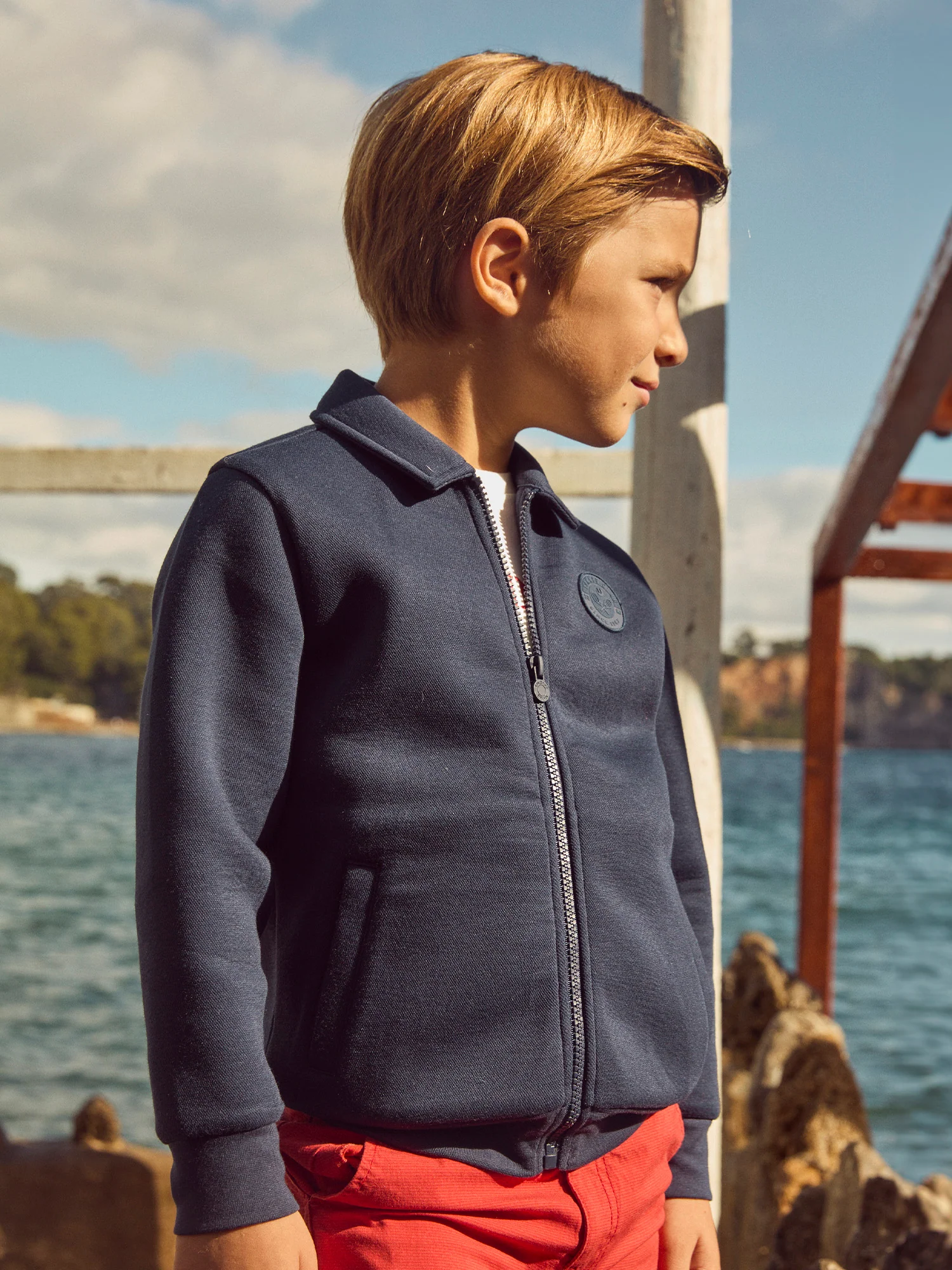 Gilet bleu marine Garçon - Image 2