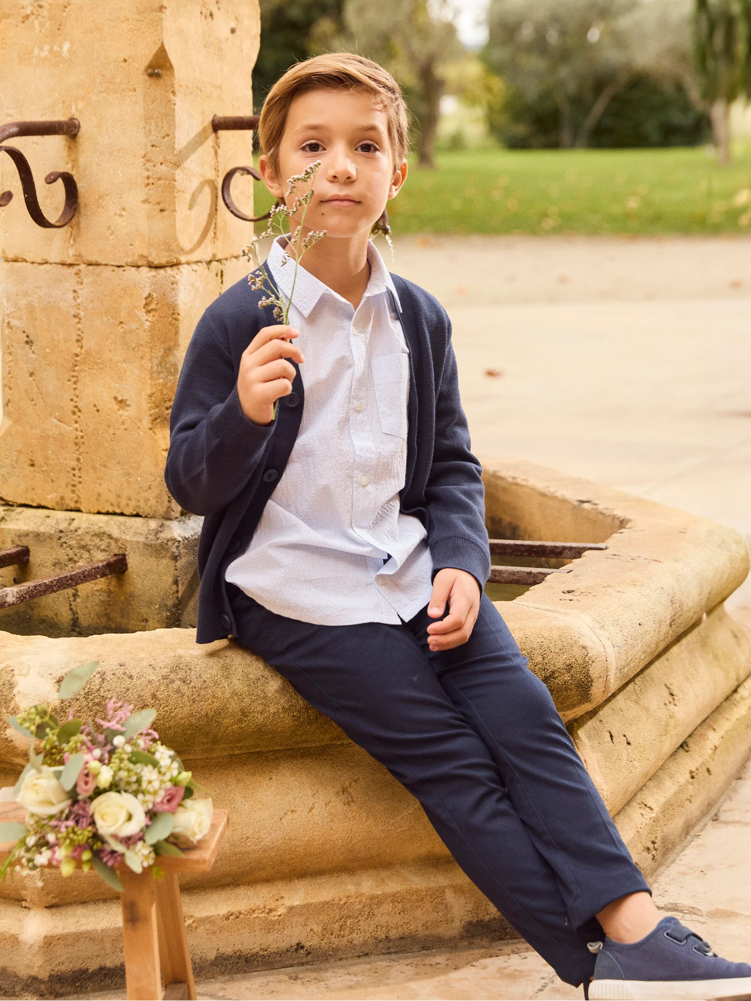 Gilet bleu marine Garçon - Image 3