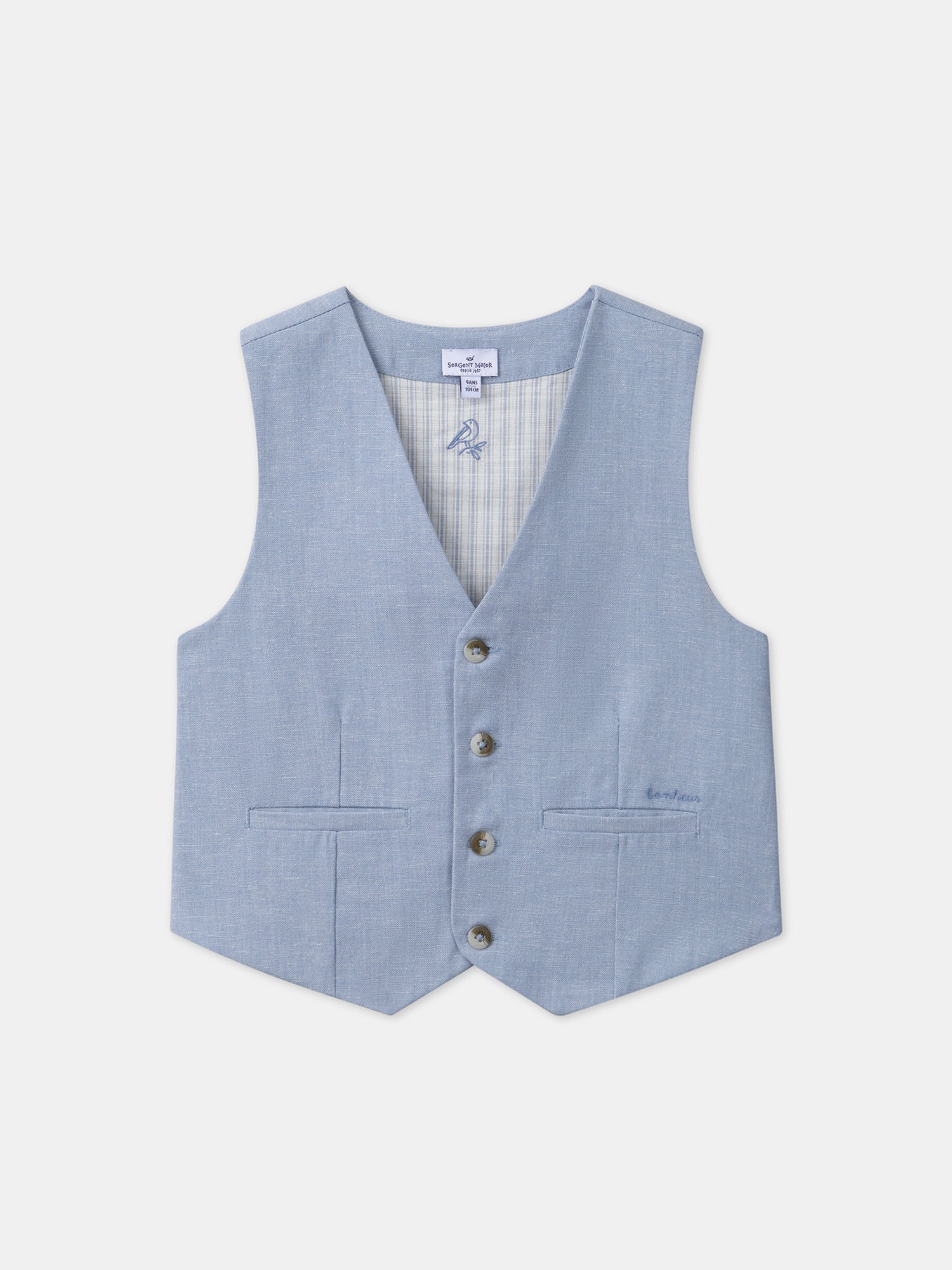 Gilet de costume bleu