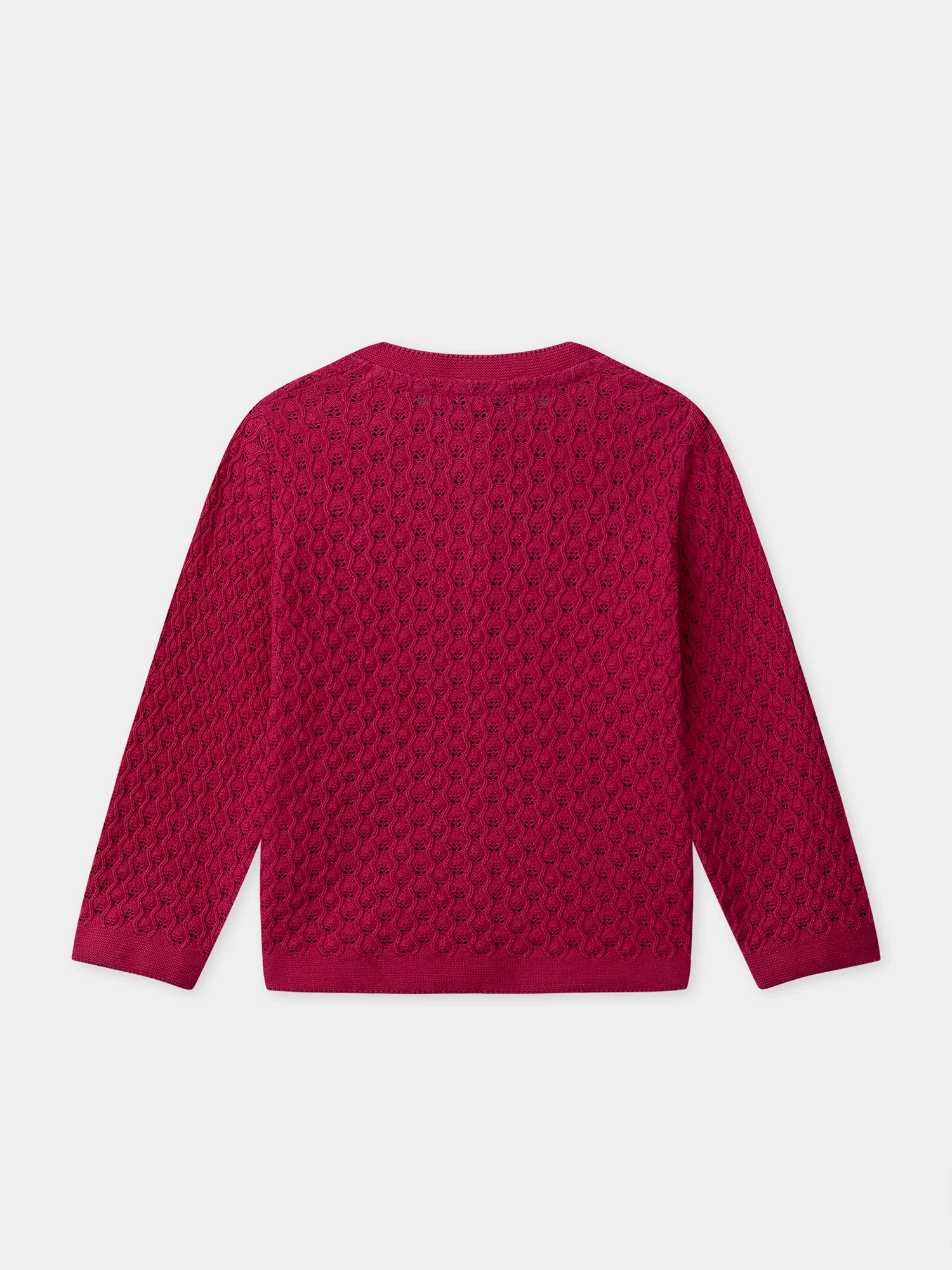 Gilet fuchsia Fille - Image 3