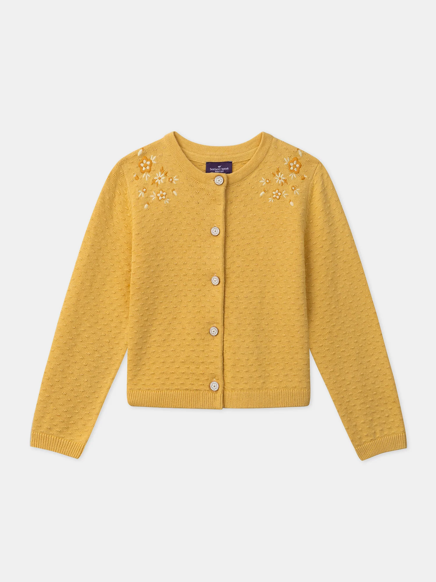 Gilet jaune brodé