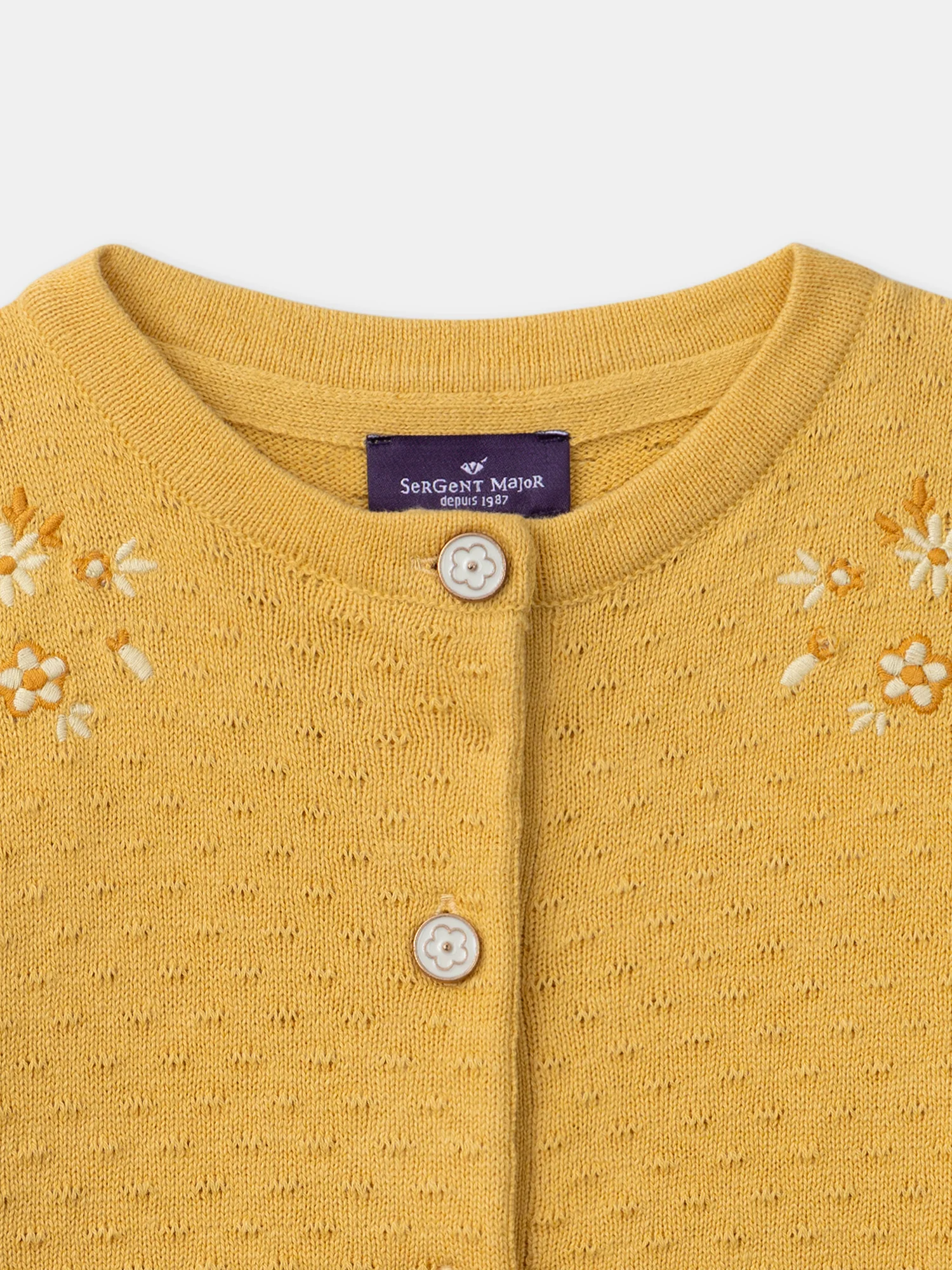 Gilet jaune brodé - Image 2