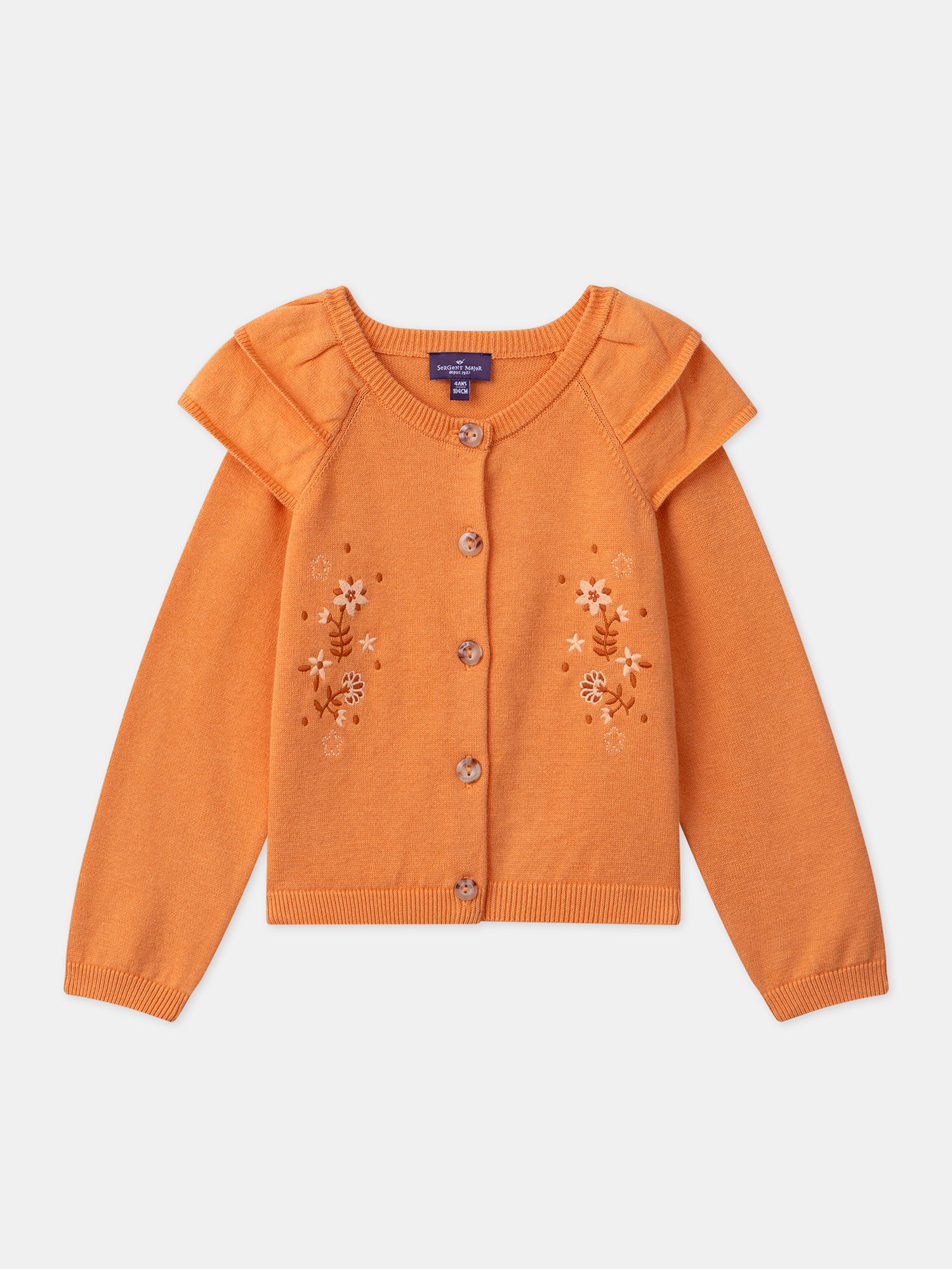 Gilet orange à volants