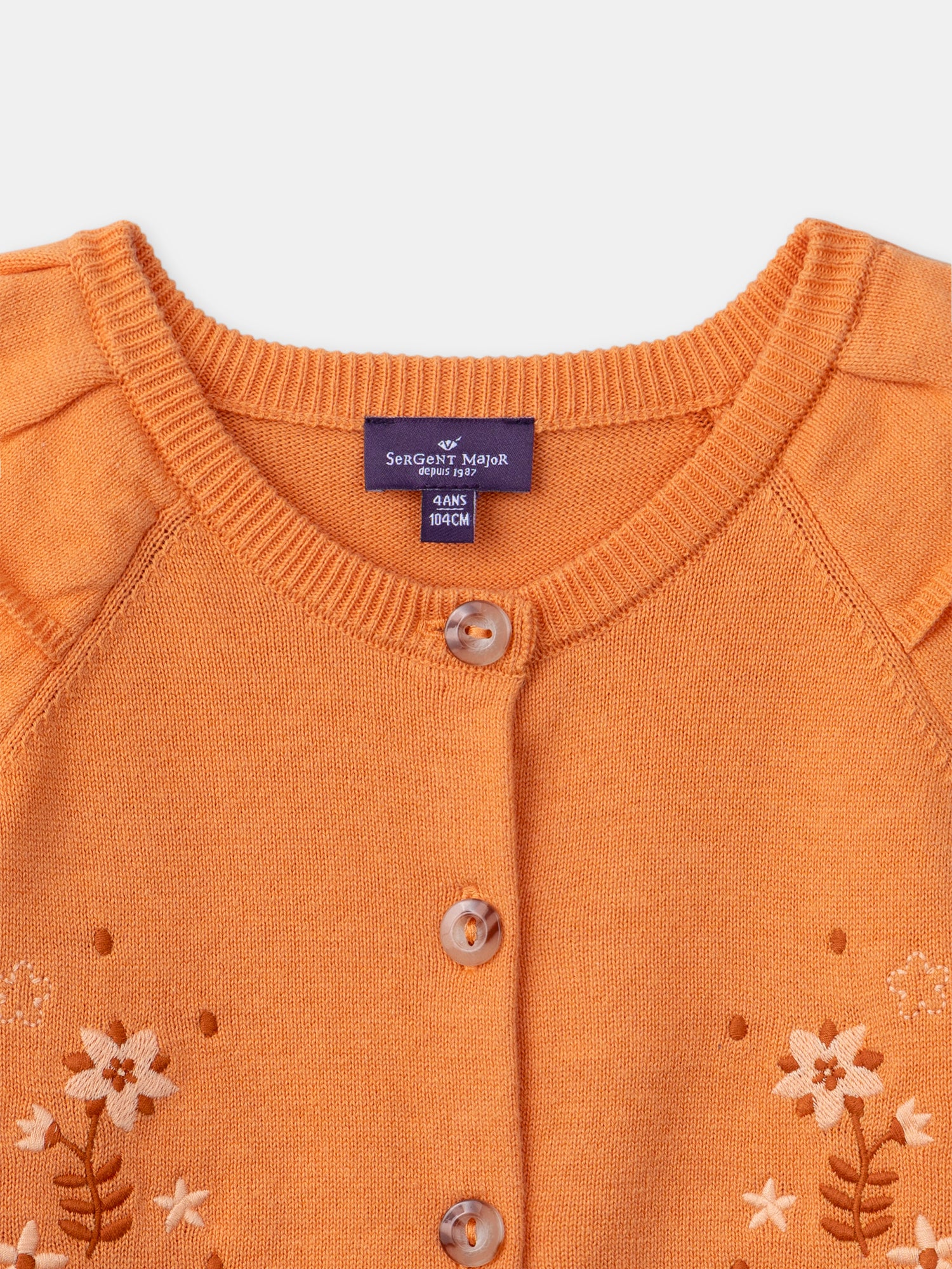 Gilet orange à volants - Image 2