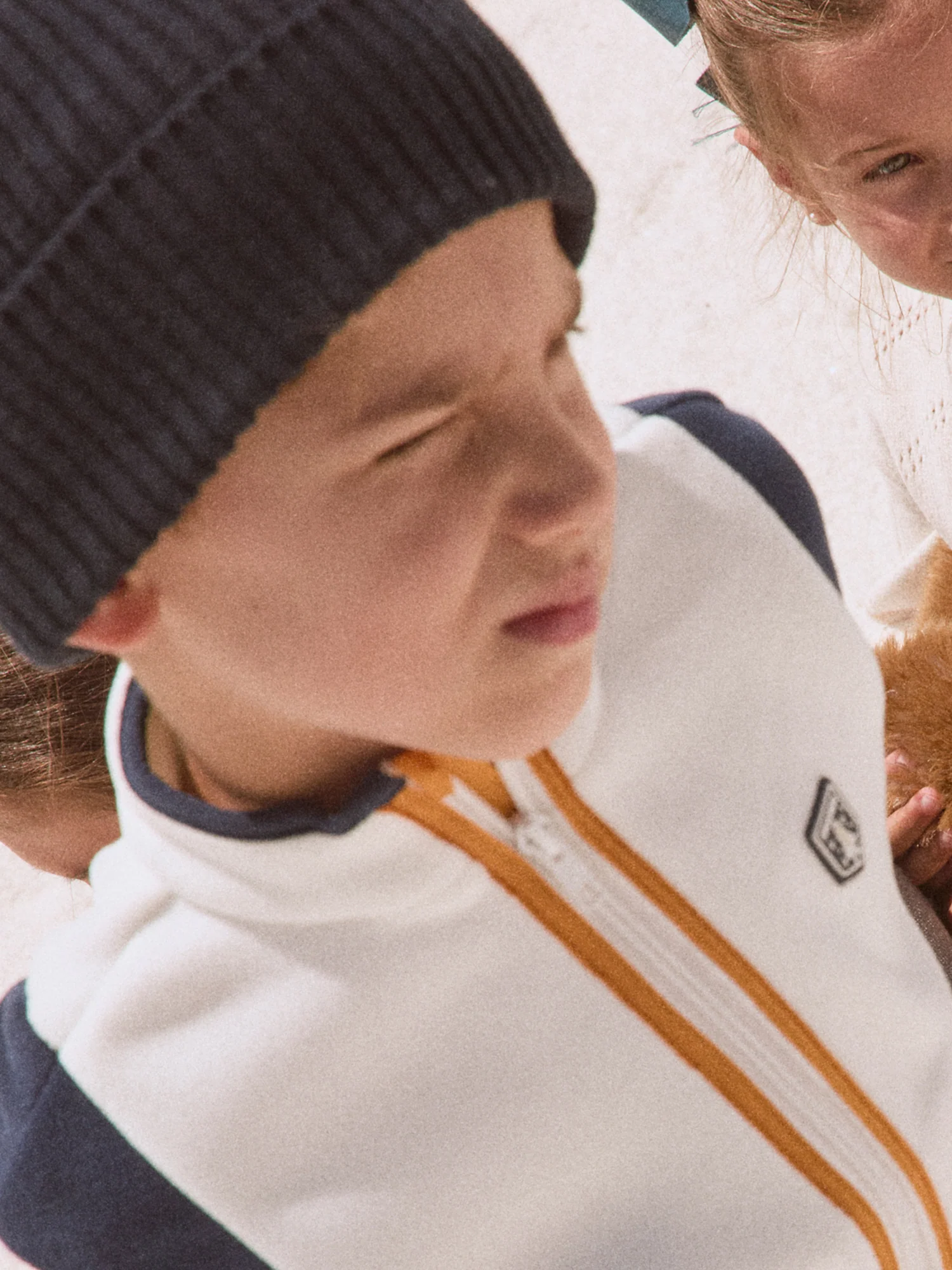 Gilet zippé blanc Garçon - Image 3