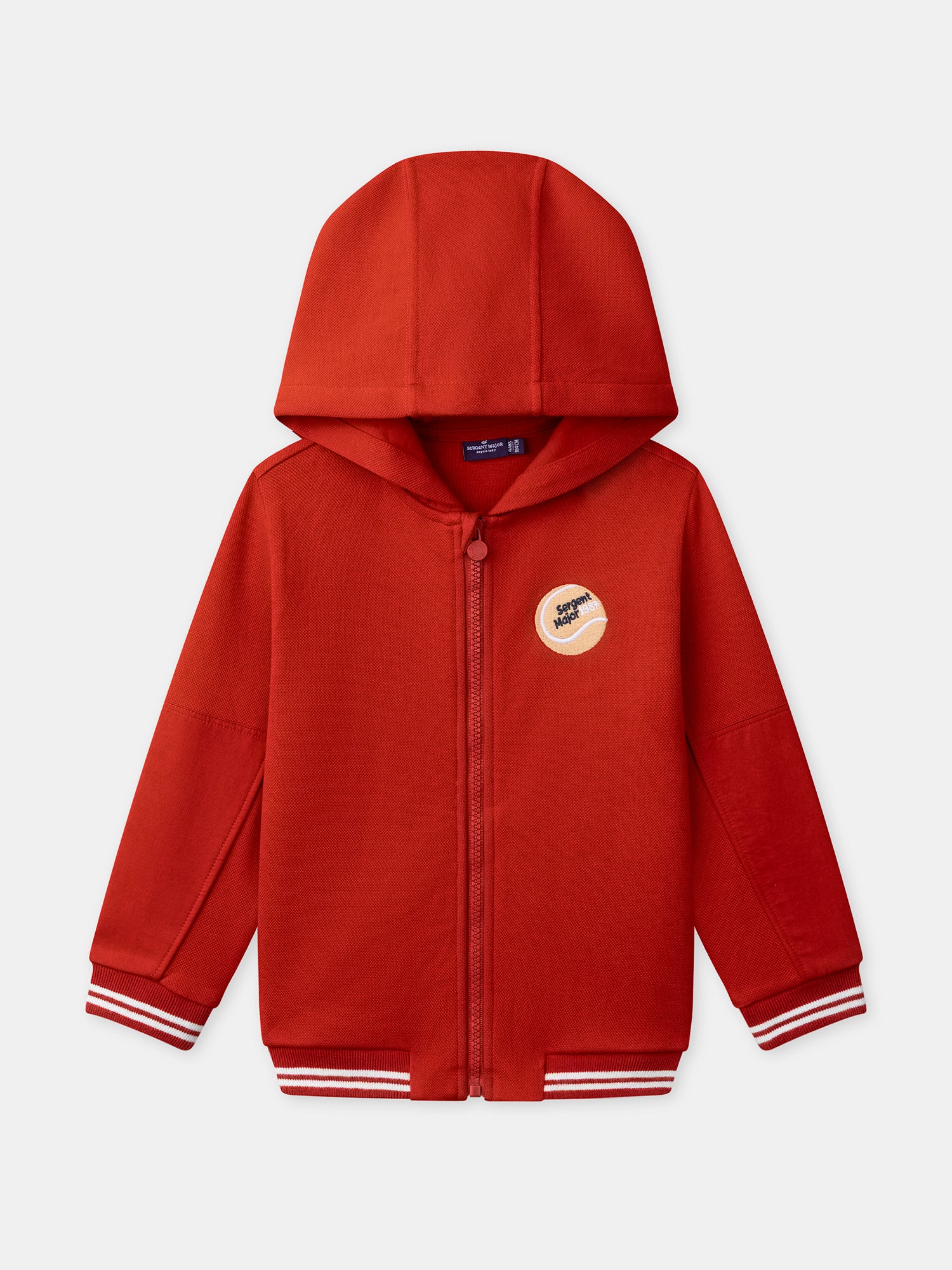 Gilet à capuche rouge Garçon