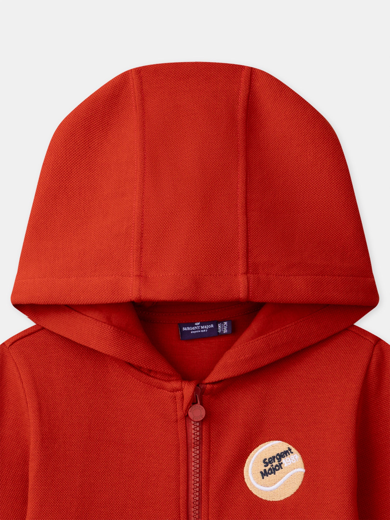 Gilet à capuche rouge Garçon - Image 5