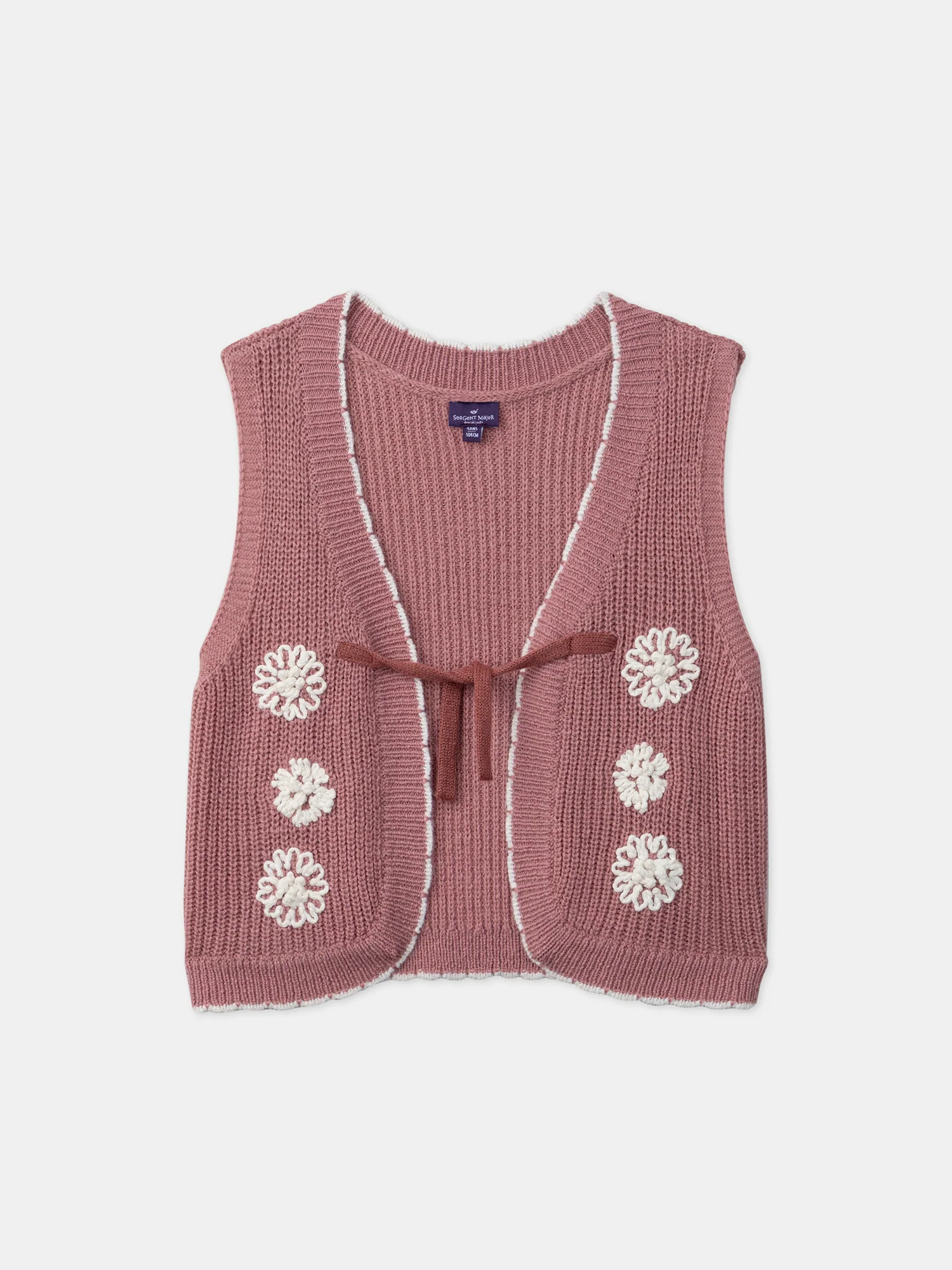 Gilet sans manches à fleurs