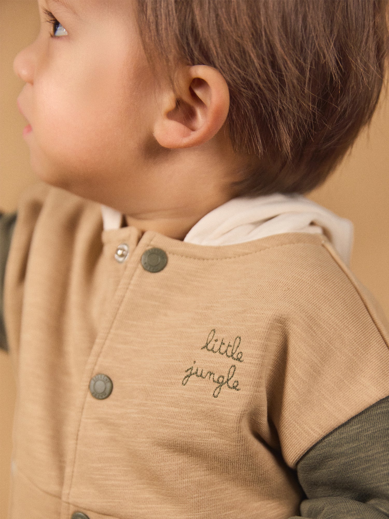 Gilet tricolore à capuche Bébé Garçon - Image 3