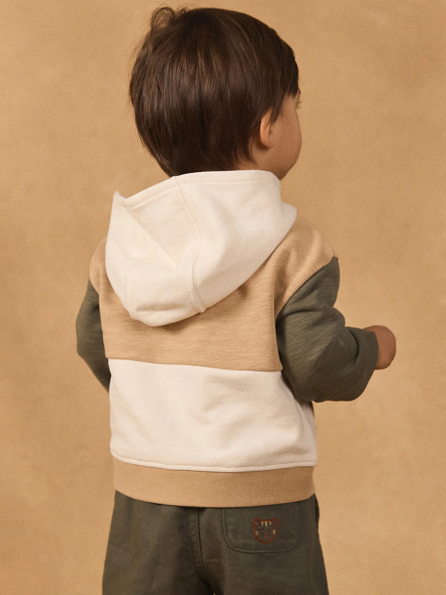 Gilet tricolore à capuche Bébé Garçon - Image 4