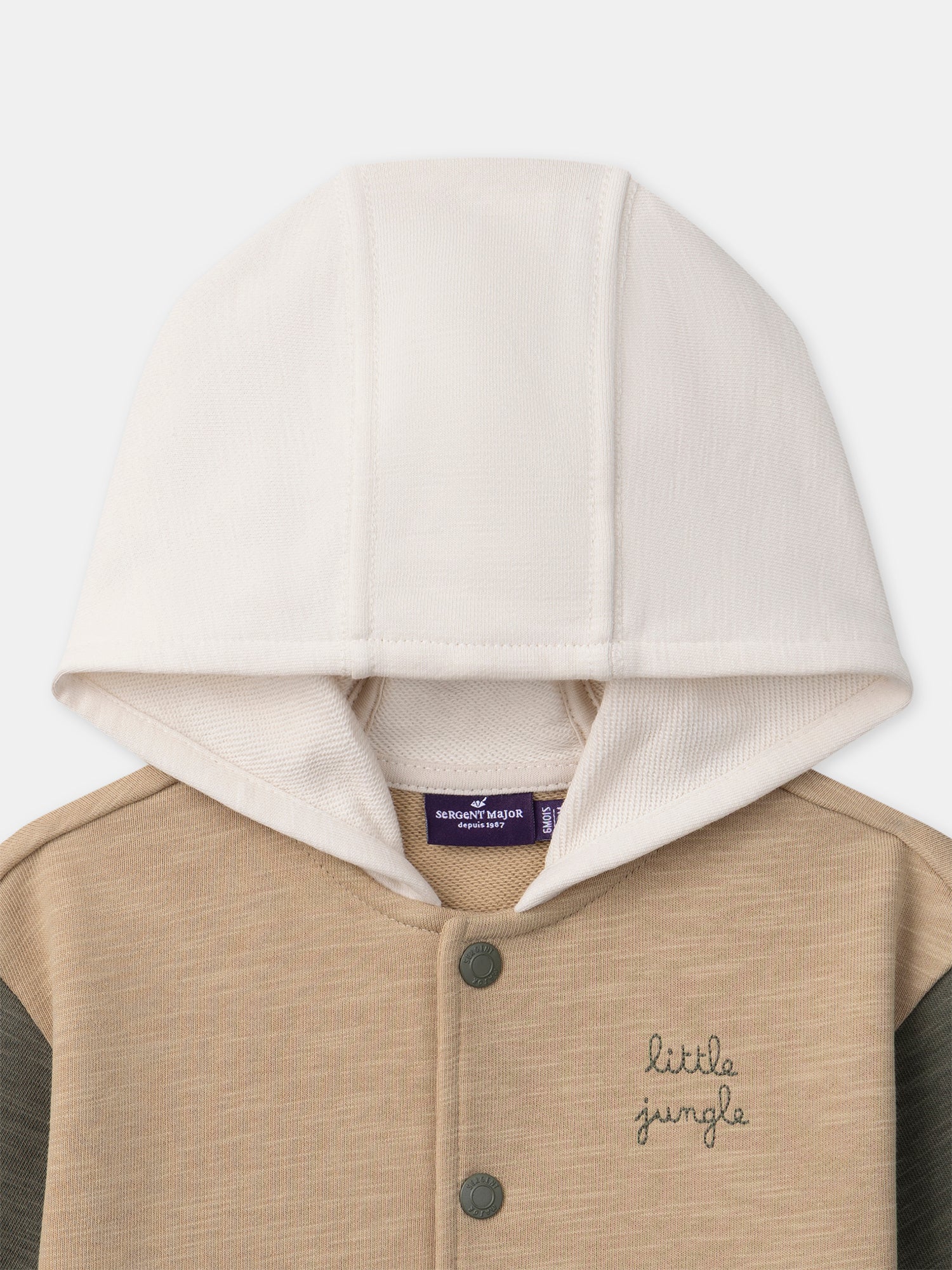 Gilet tricolore à capuche Bébé Garçon - Image 6