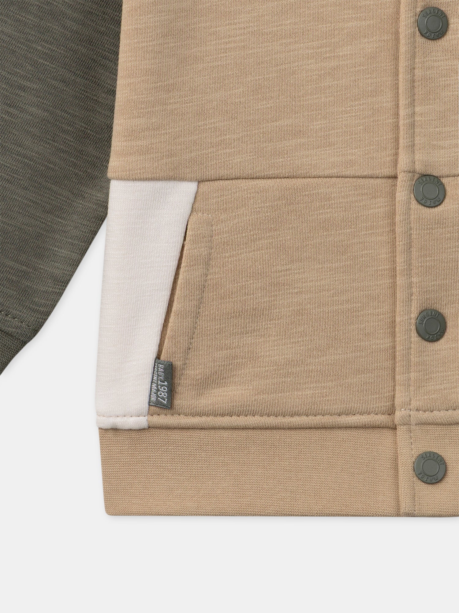 Gilet tricolore à capuche Bébé Garçon - Image 7