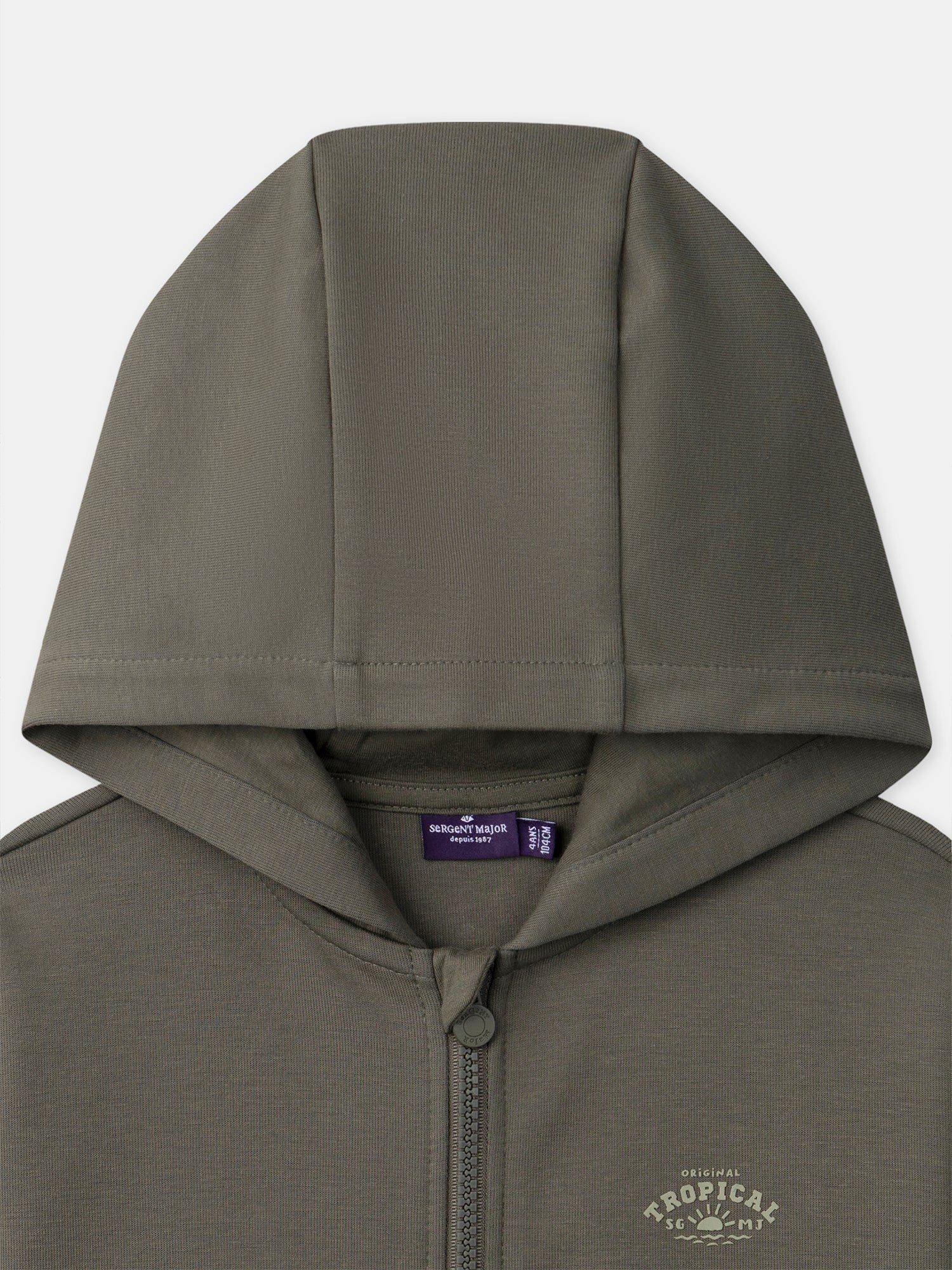 Gilet tricolore à capuche Garçon - Image 2