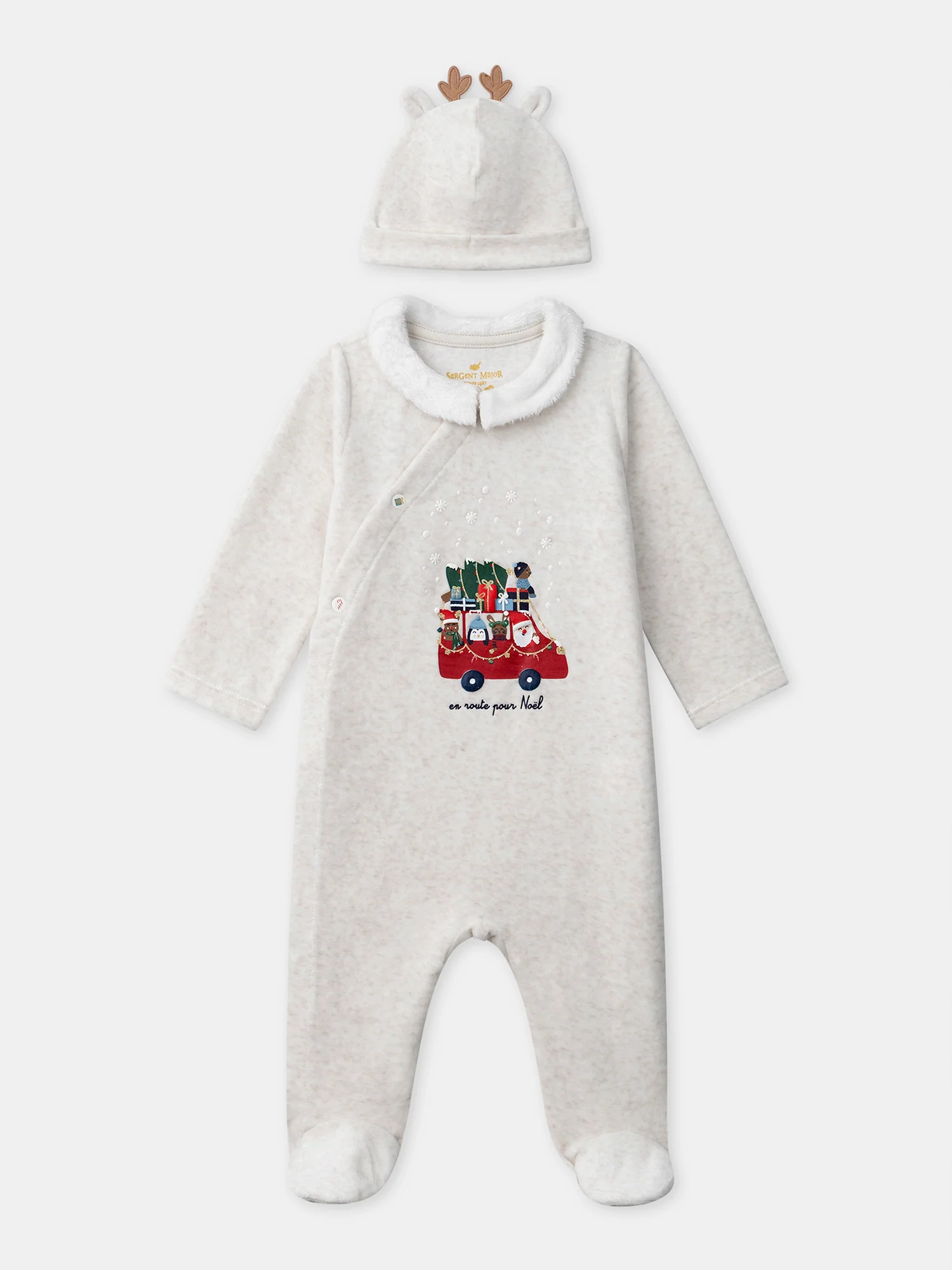 GrenouillÚre + bonnet beige Bébé Garçon