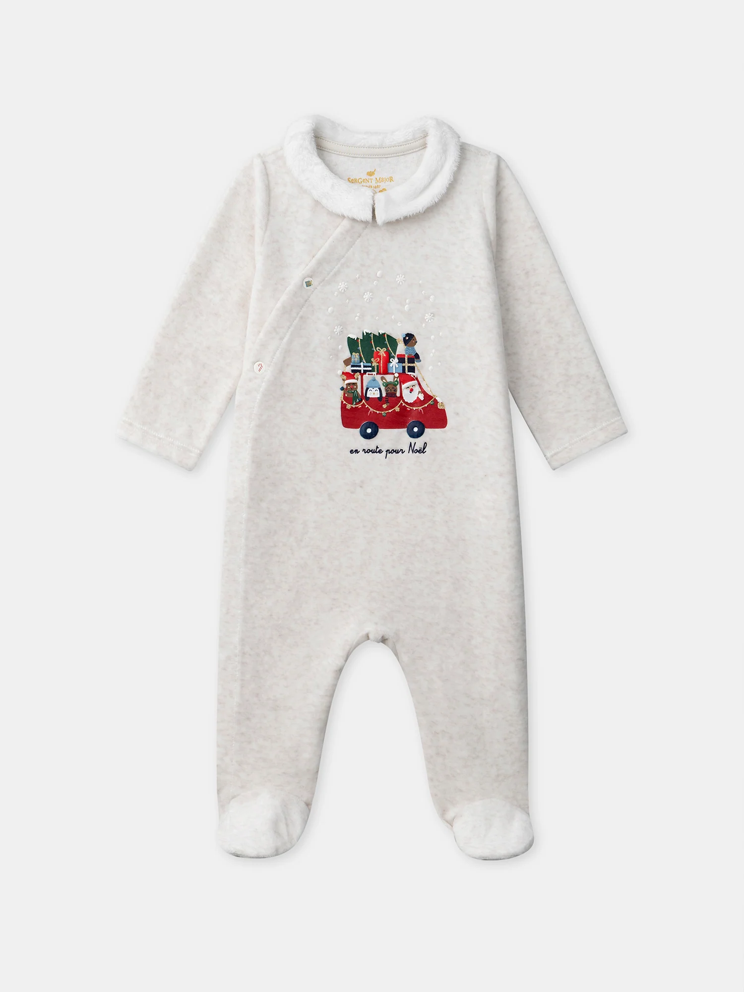 Grenouillère + bonnet beige Bébé Garçon - Image 5