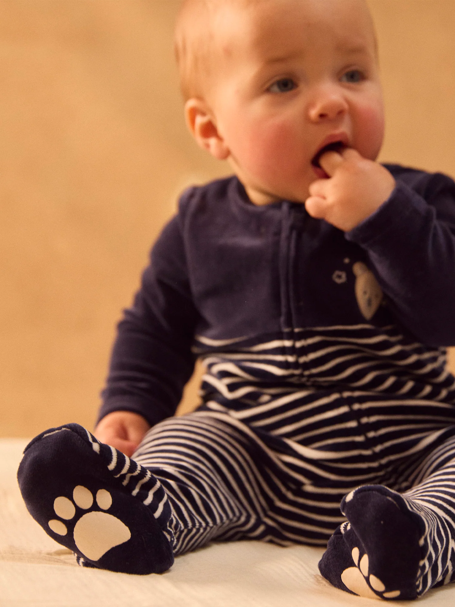 Grenouillère bleu marine Bébé Garçon - Image 4