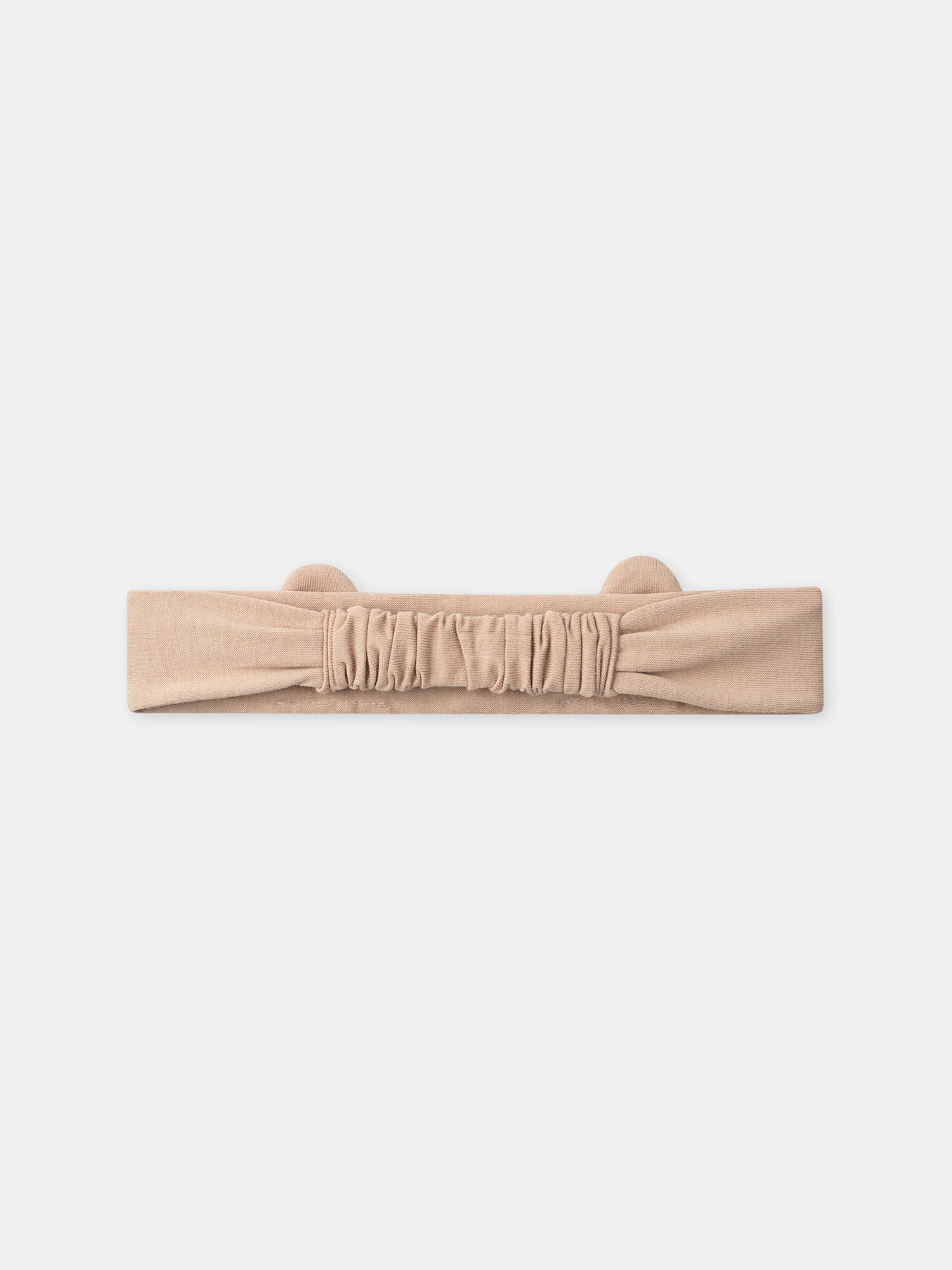 Grenouillère blanche + bandeau marron Bébé Fille - Image 4