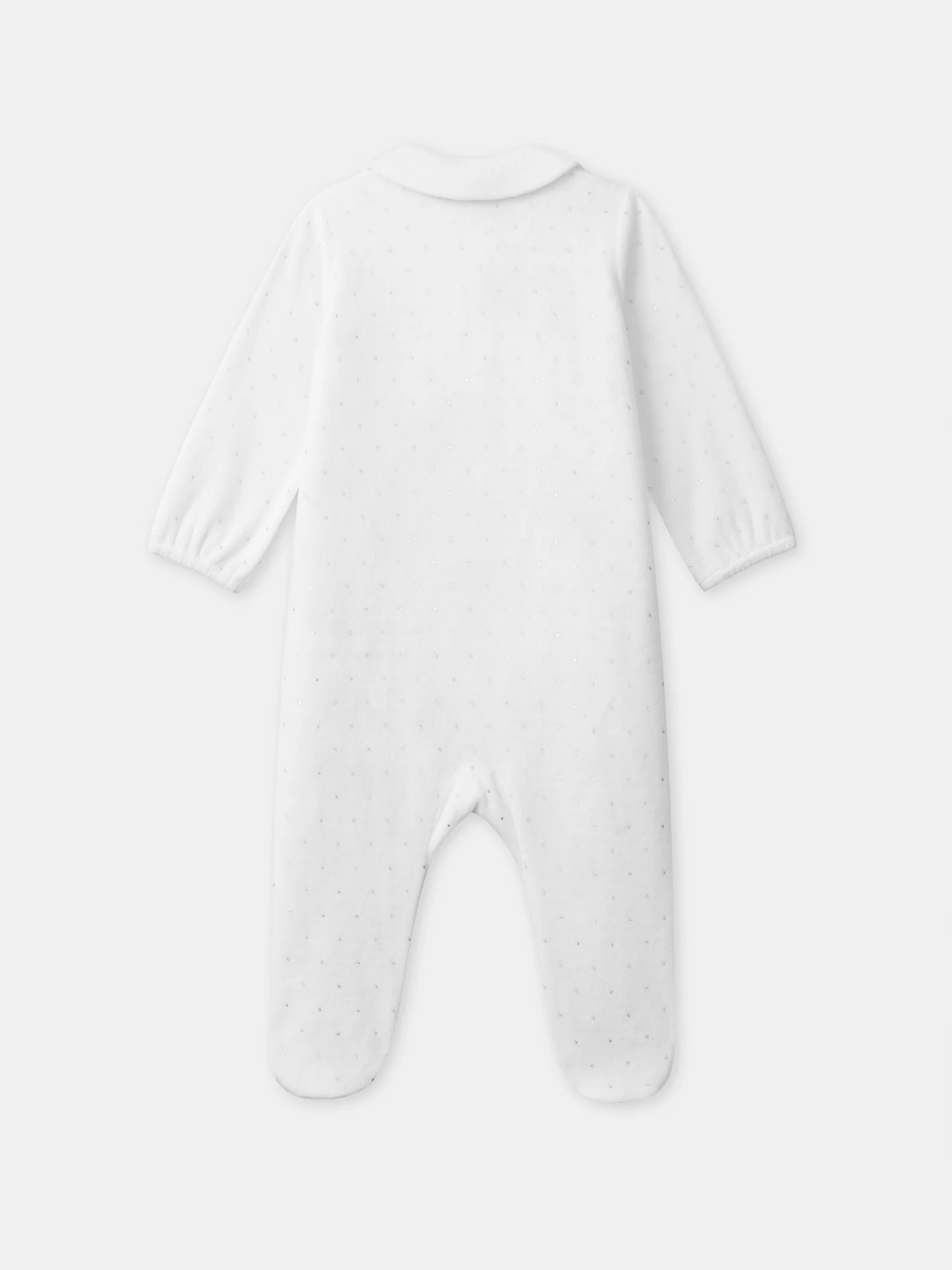 Grenouillère blanche + bandeau marron Bébé Fille - Image 8