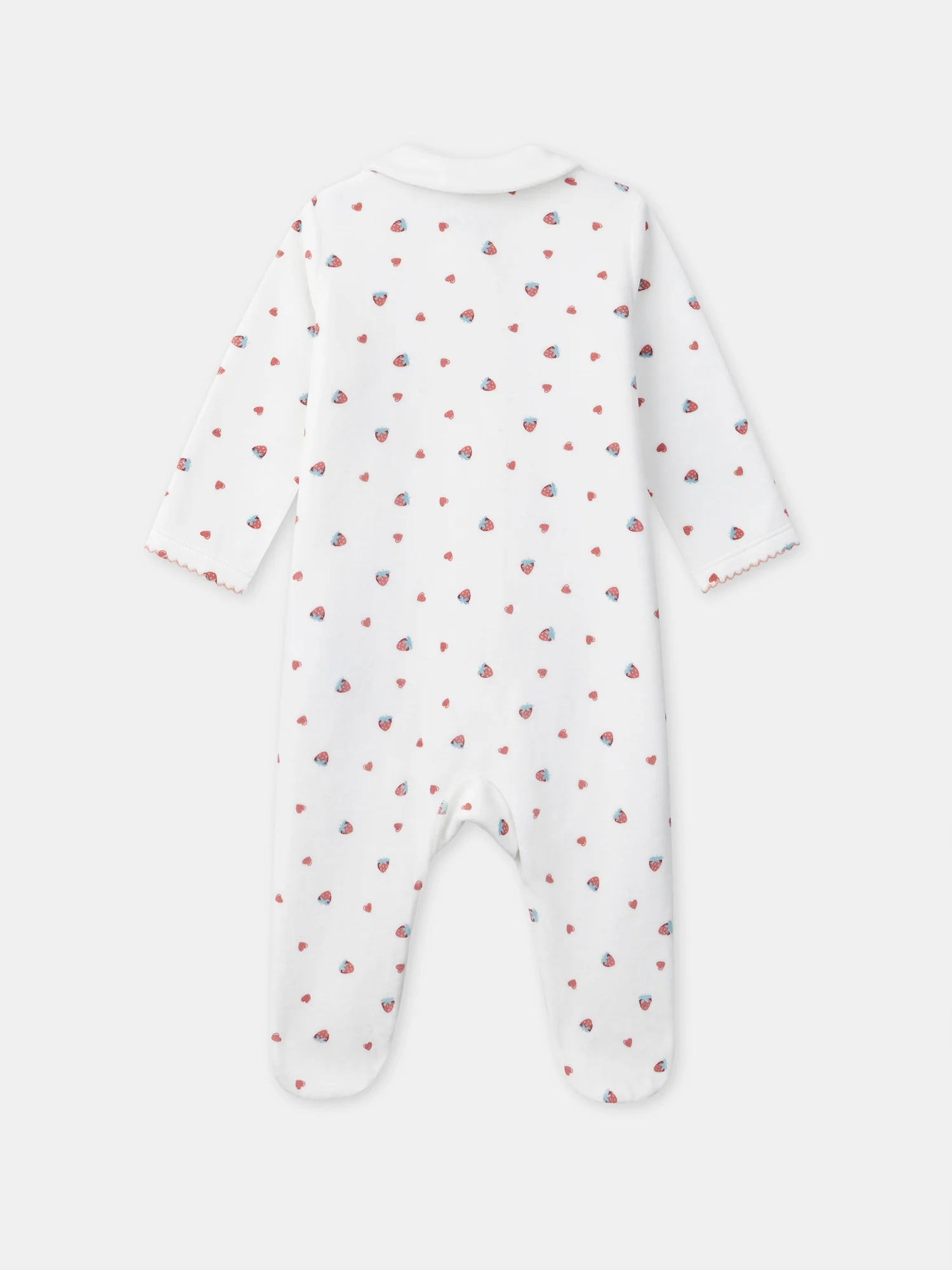 Grenouillère blanche imprimé fraises Bébé Fille - Image 6