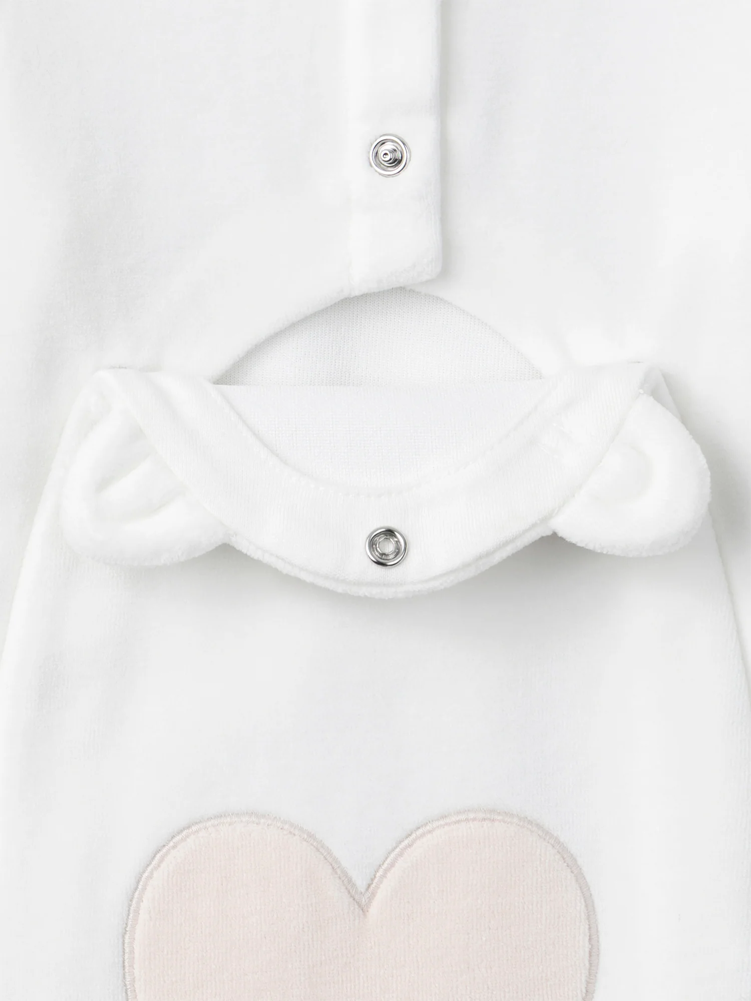 Grenouillère écrue visage chat Bébé Fille - Image 3