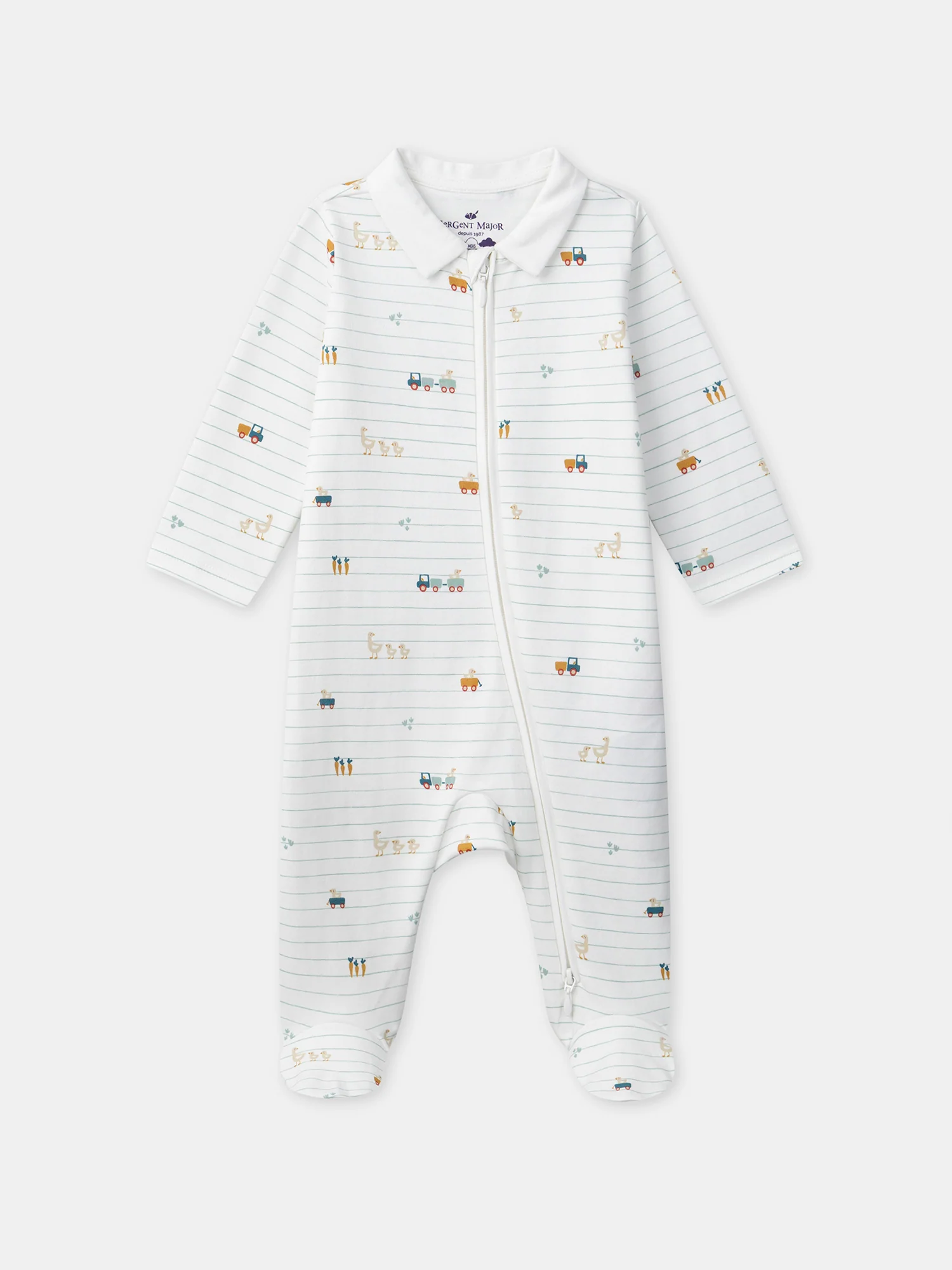 Grenouillère à rayures Bébé Garçon
