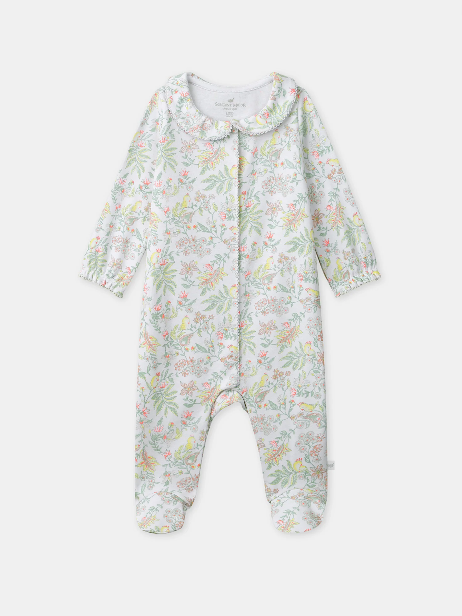 Grenouillère imprimé fleuri Naissance Fille
