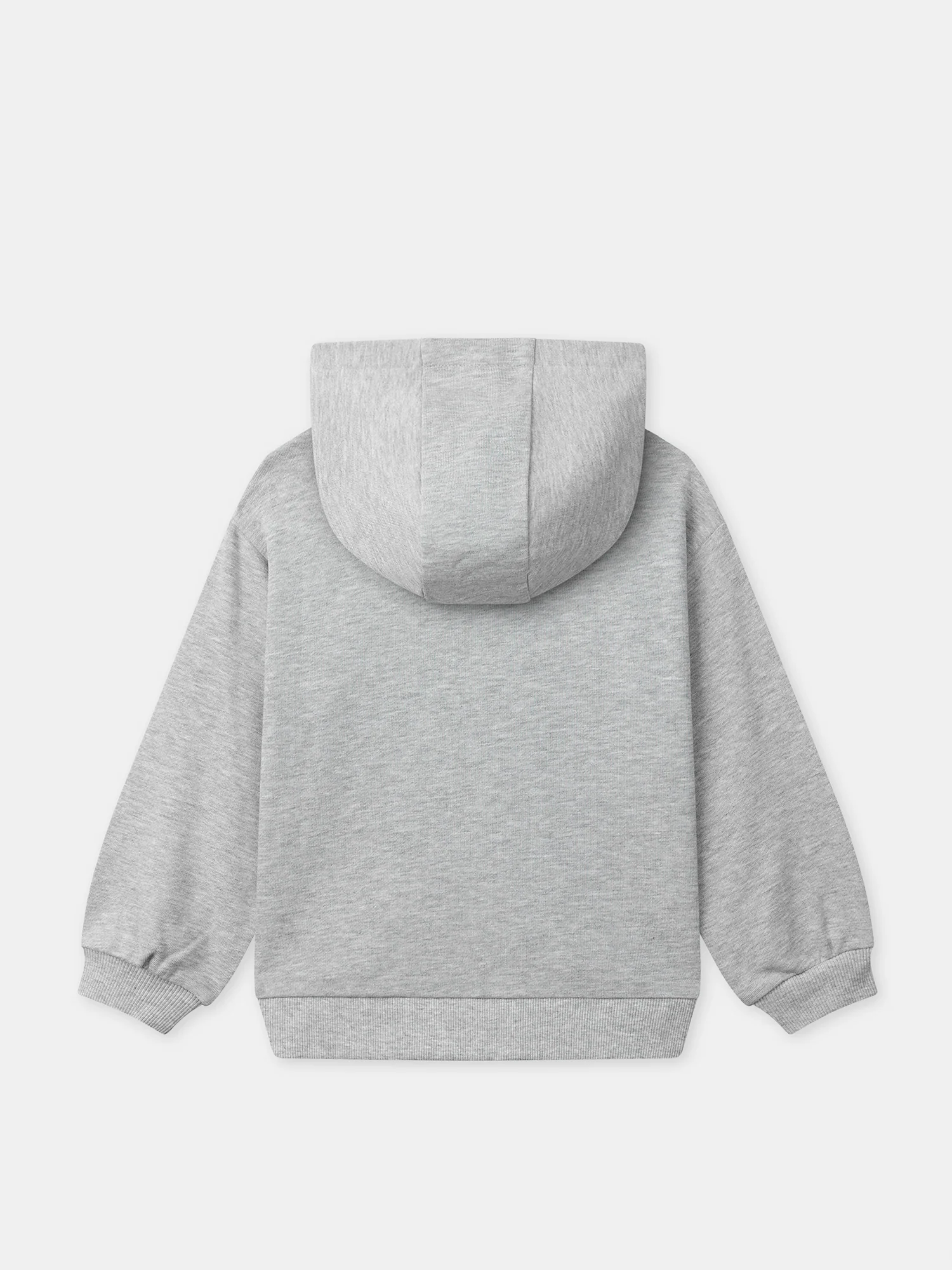 Sweat zippé gris et rose Fille - Image 3