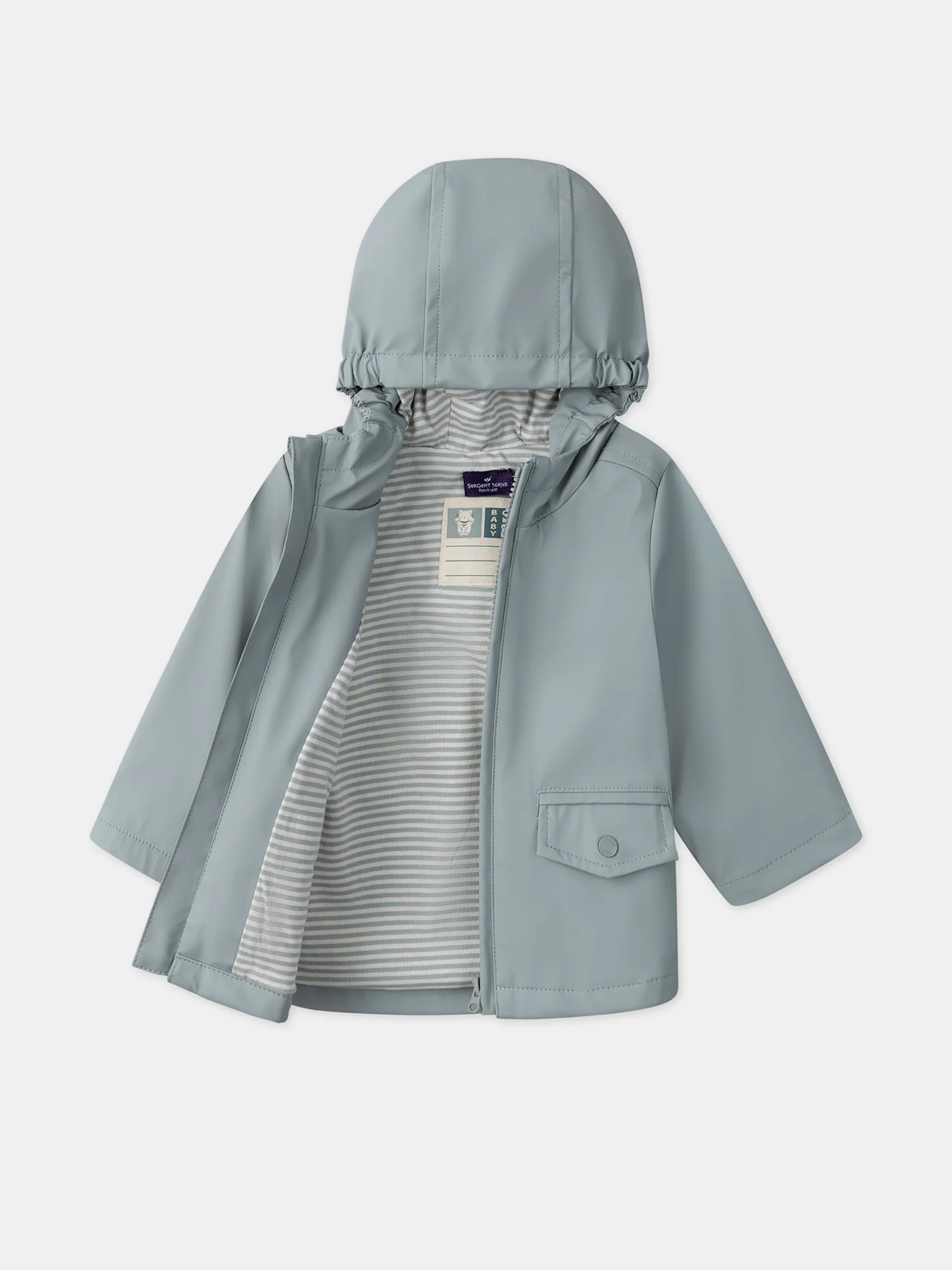 Imperméable détail rayé - Image 2