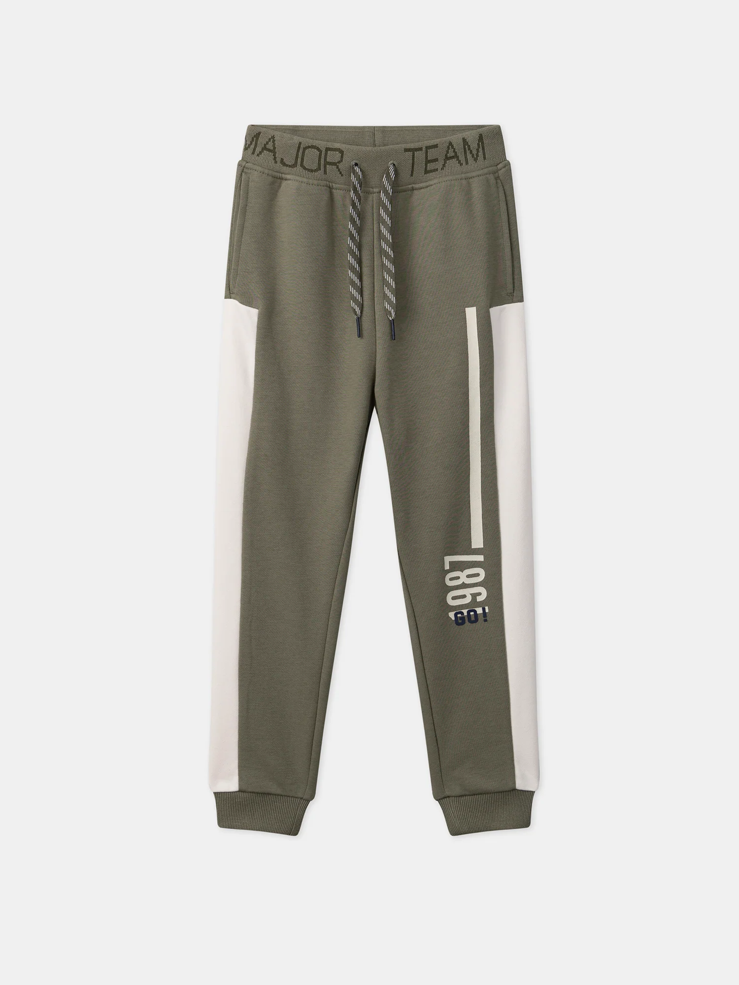 Jogging Kaki et Blanc