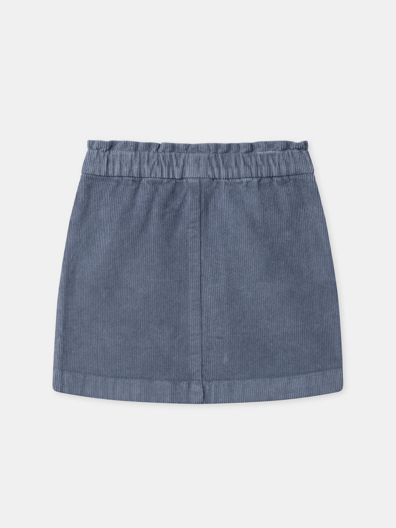 Jupe bleu en velours Fille - Image 7