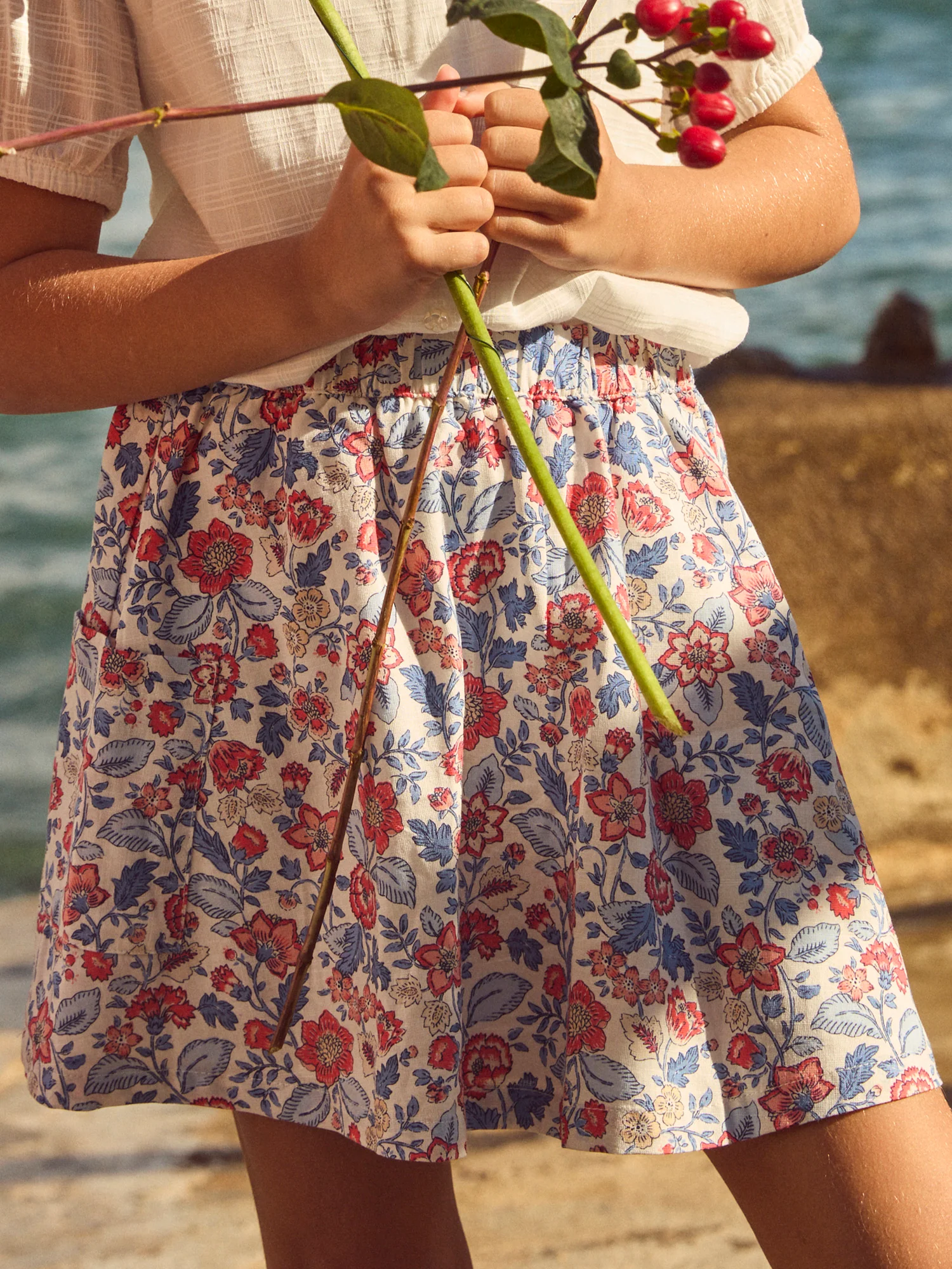 Jupe imprimé fleuri Fille - Image 3