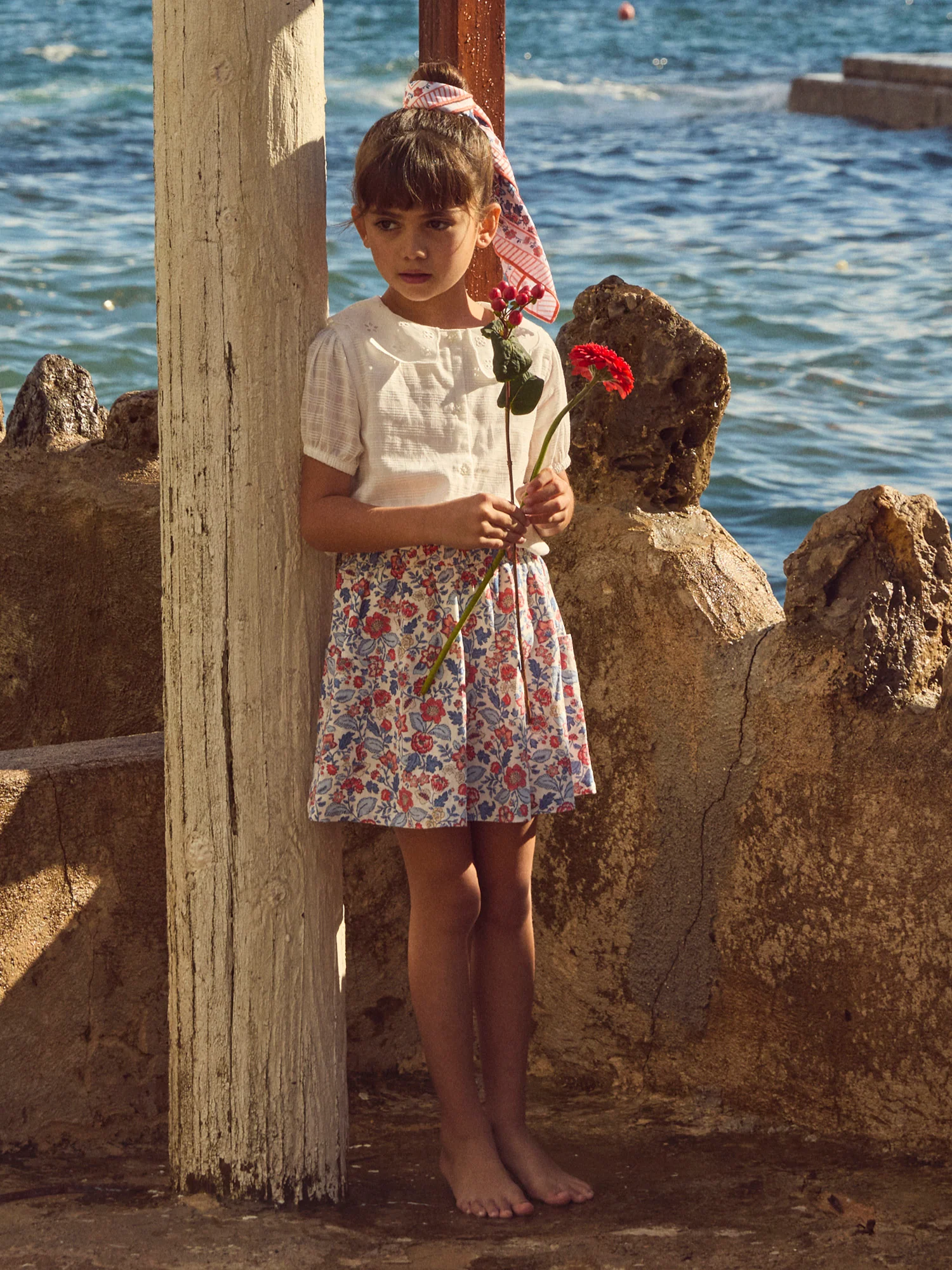 Jupe imprimé fleuri Fille - Image 4