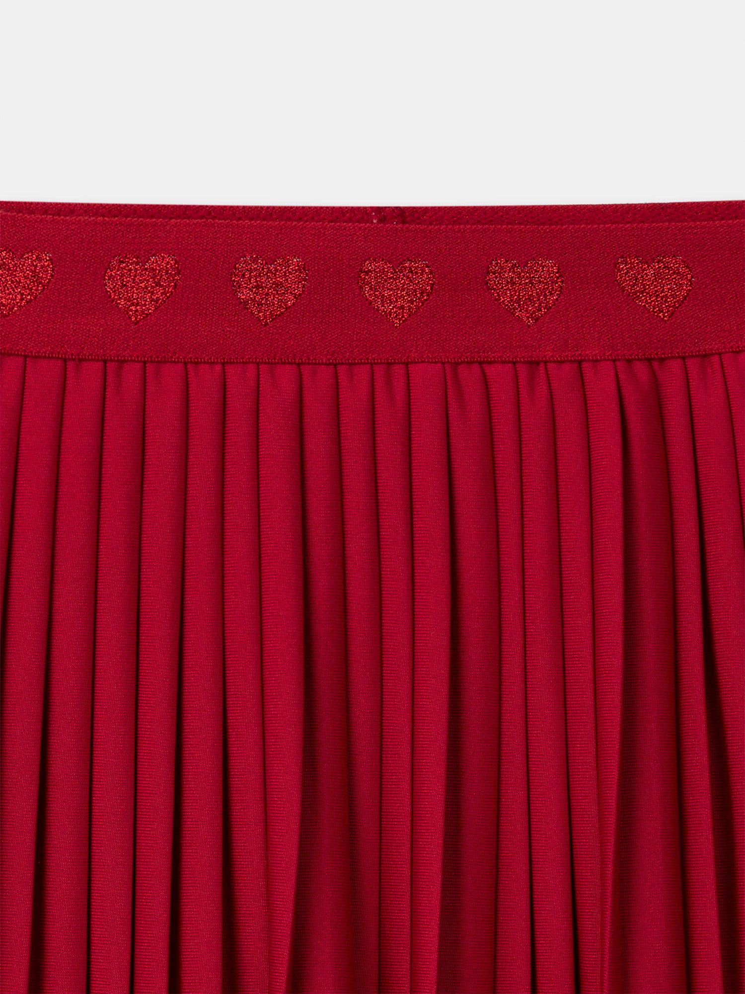 Jupe plissé rouge Fille - Image 6
