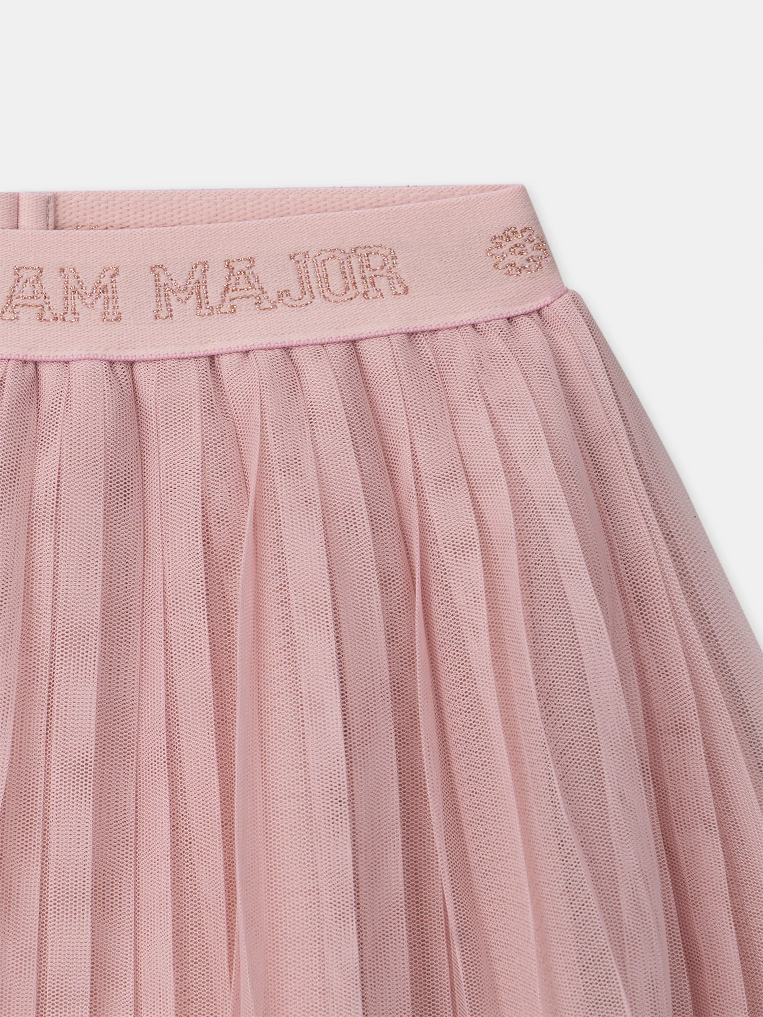 Jupe rose plissée en tulle Fille - Image 5