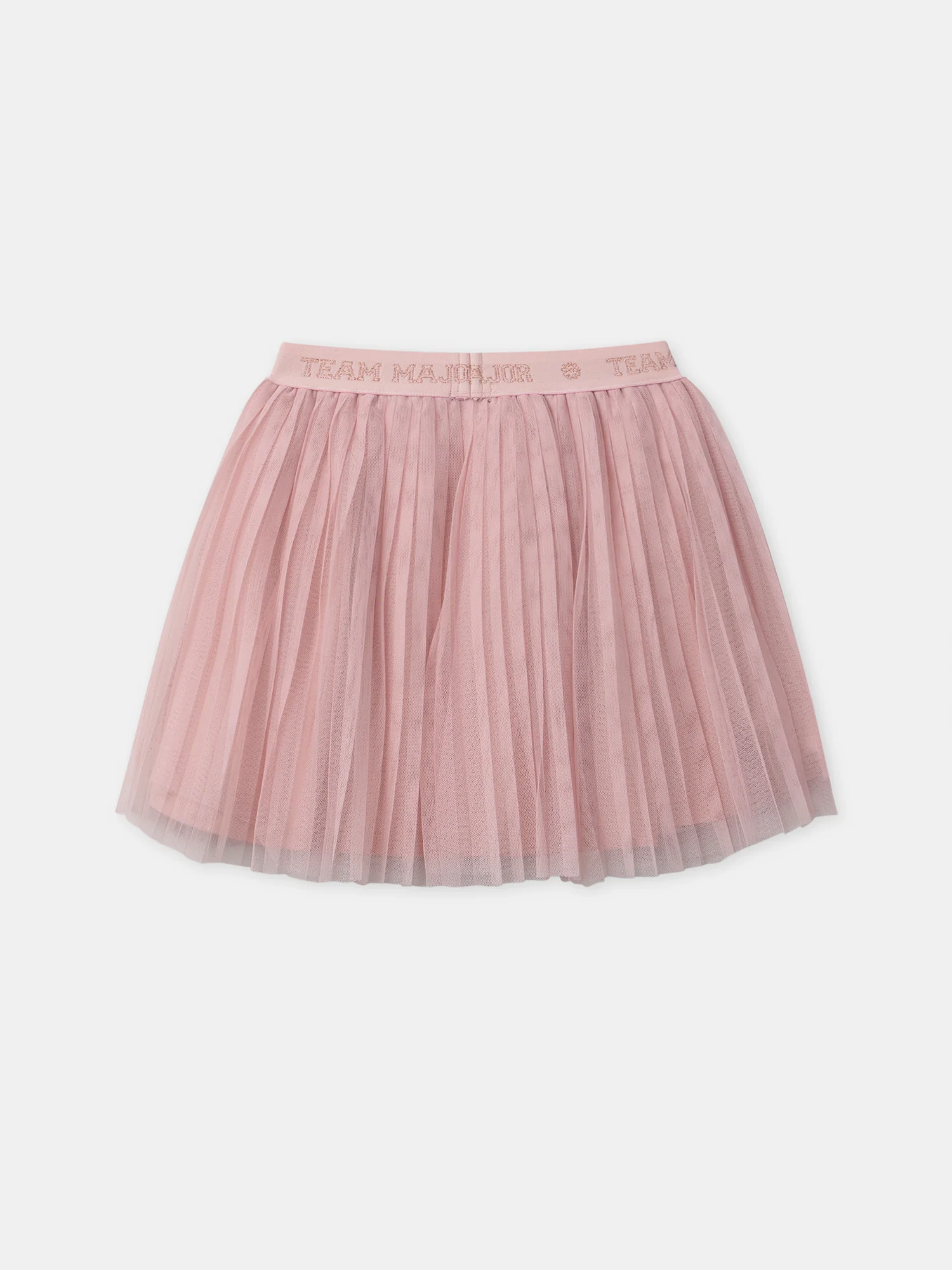 Jupe rose plissée en tulle Fille - Image 6