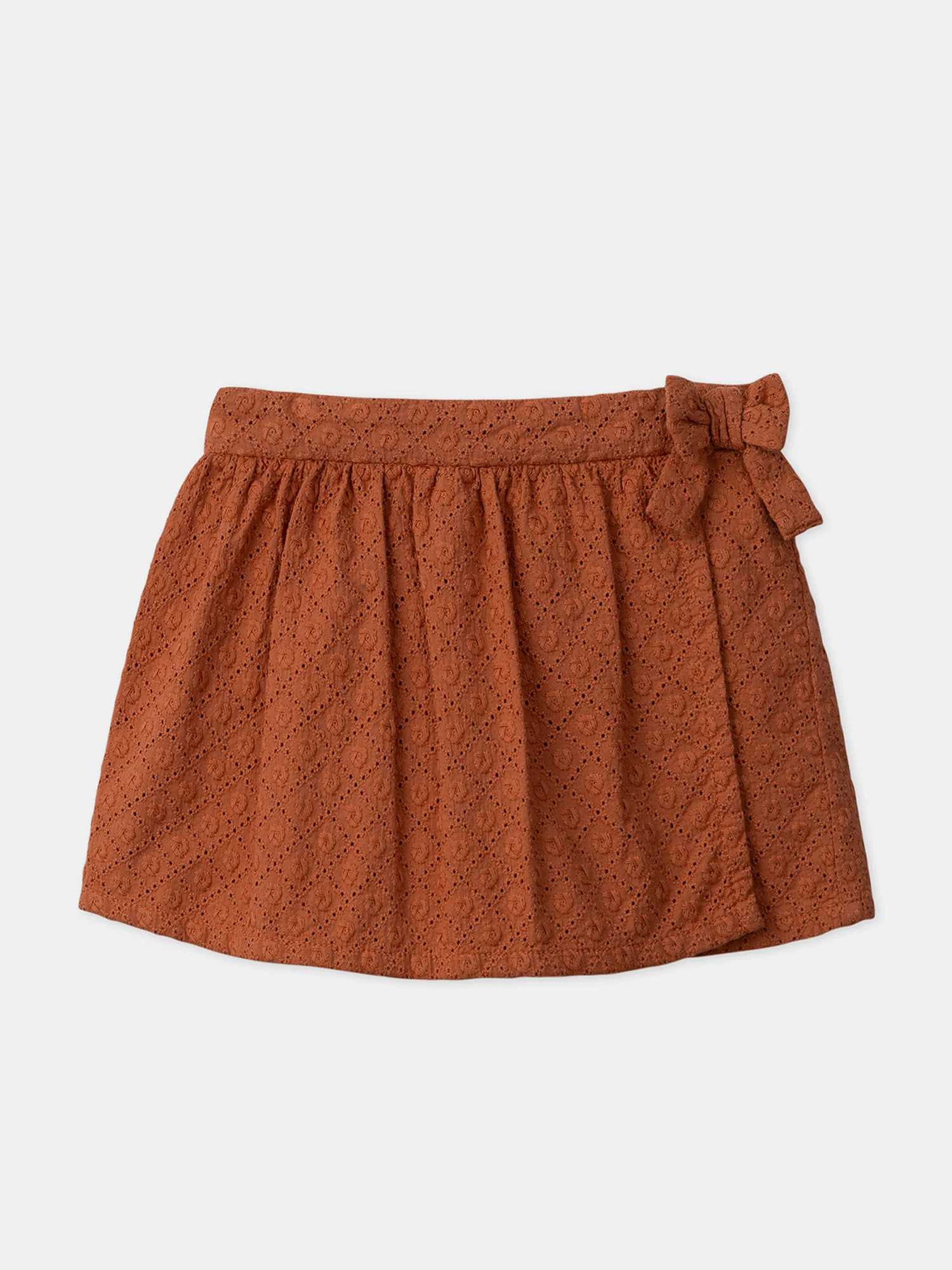Jupe short broderie anglaise