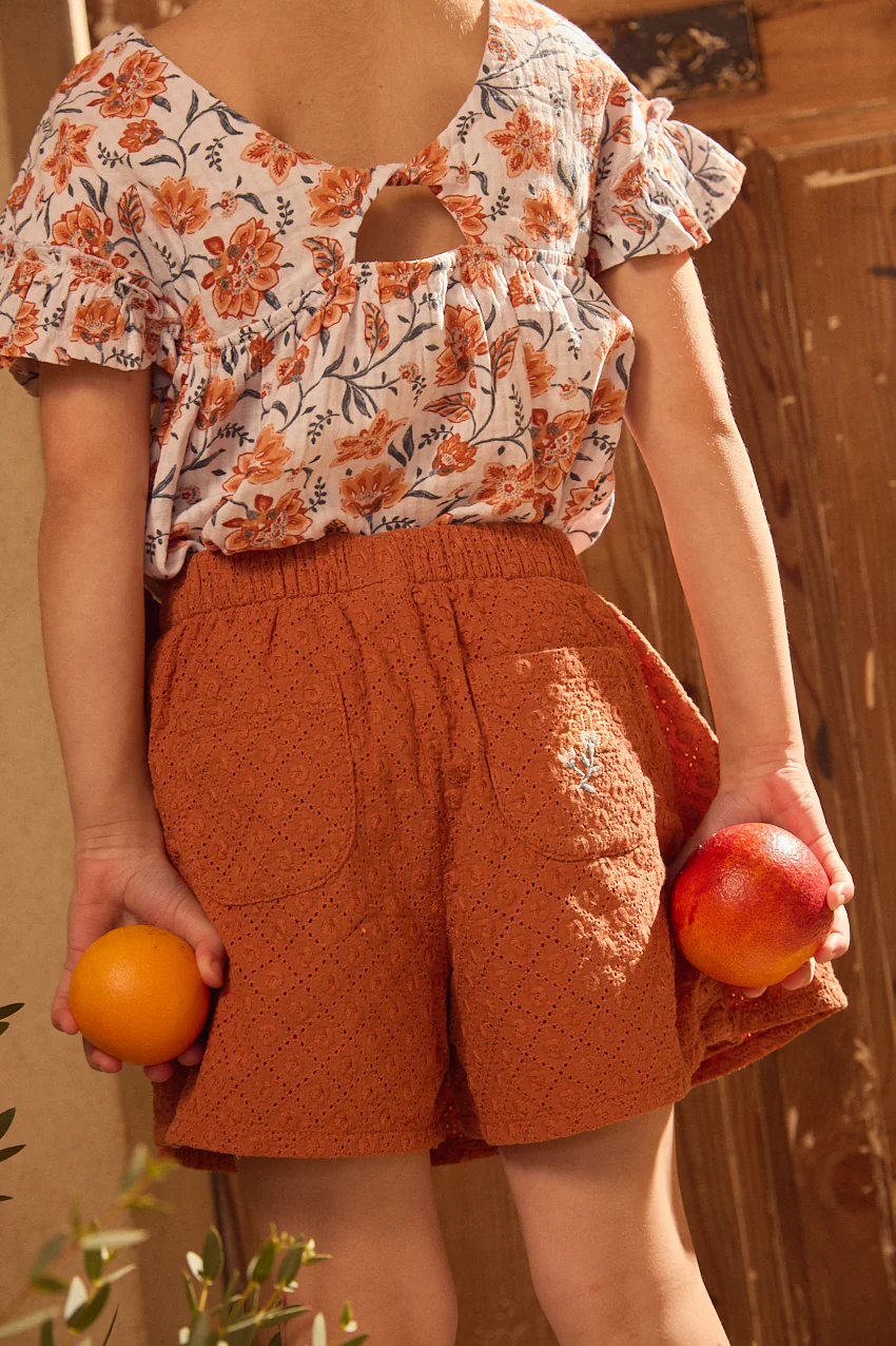 Jupe short broderie anglaise - Image 3