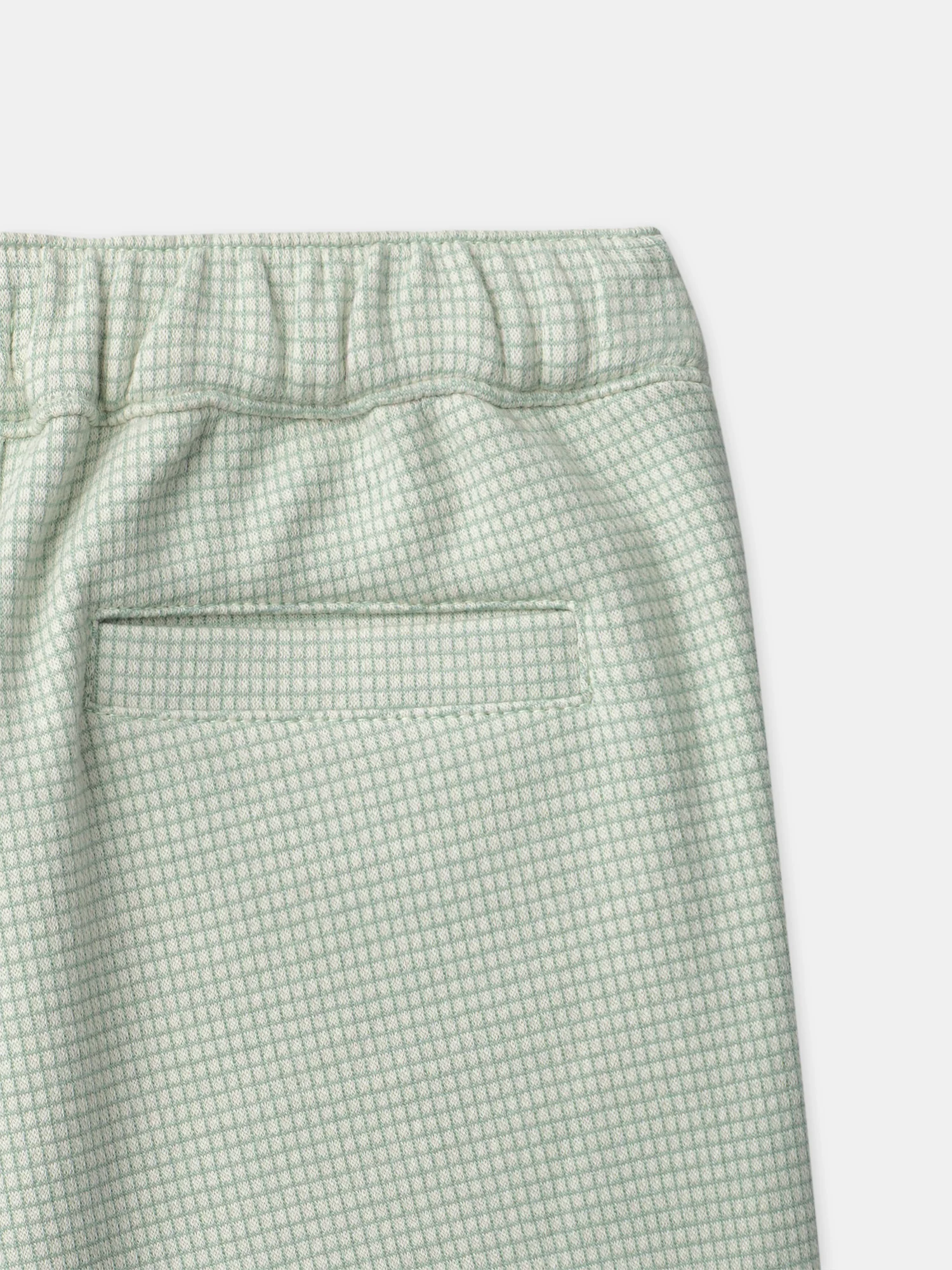 Jupe short à carreaux vert Fille - Image 5